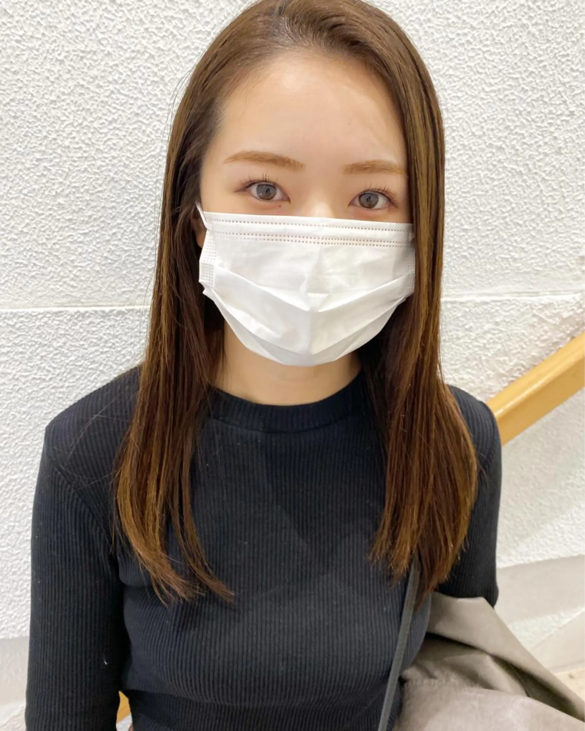 ミディアム パーマ 縮毛矯正 トリートメント 当日予約🆗✂︎ ウエモト　タクのヘアスタイル