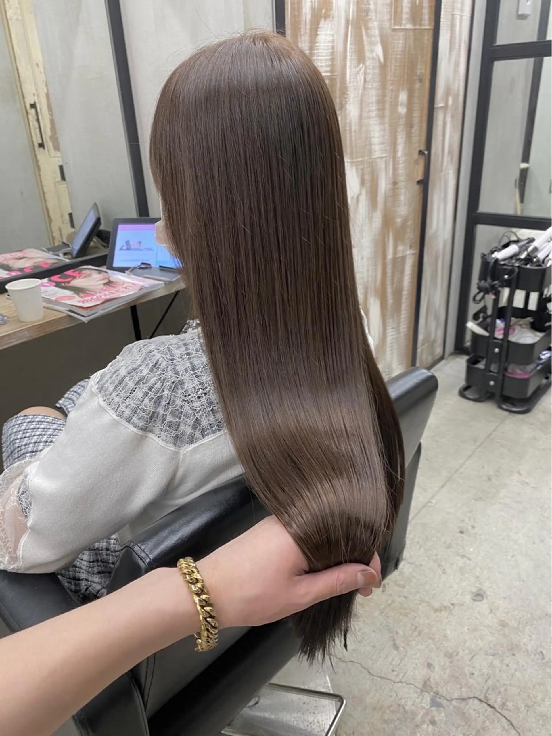 ロング カット ヘアカラー トリートメント 🌫️大人韓国ヘア 🌫️naoyaのヘアスタイル