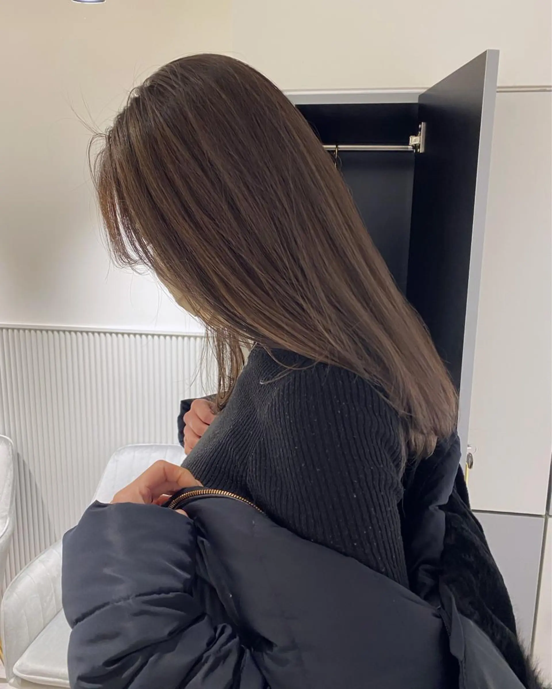 セミロング カラー アディクシーカラー イルミナカラー トリートメント ヘアカラー トリートメント LOVESTOIKE 堂本のヘアスタイル