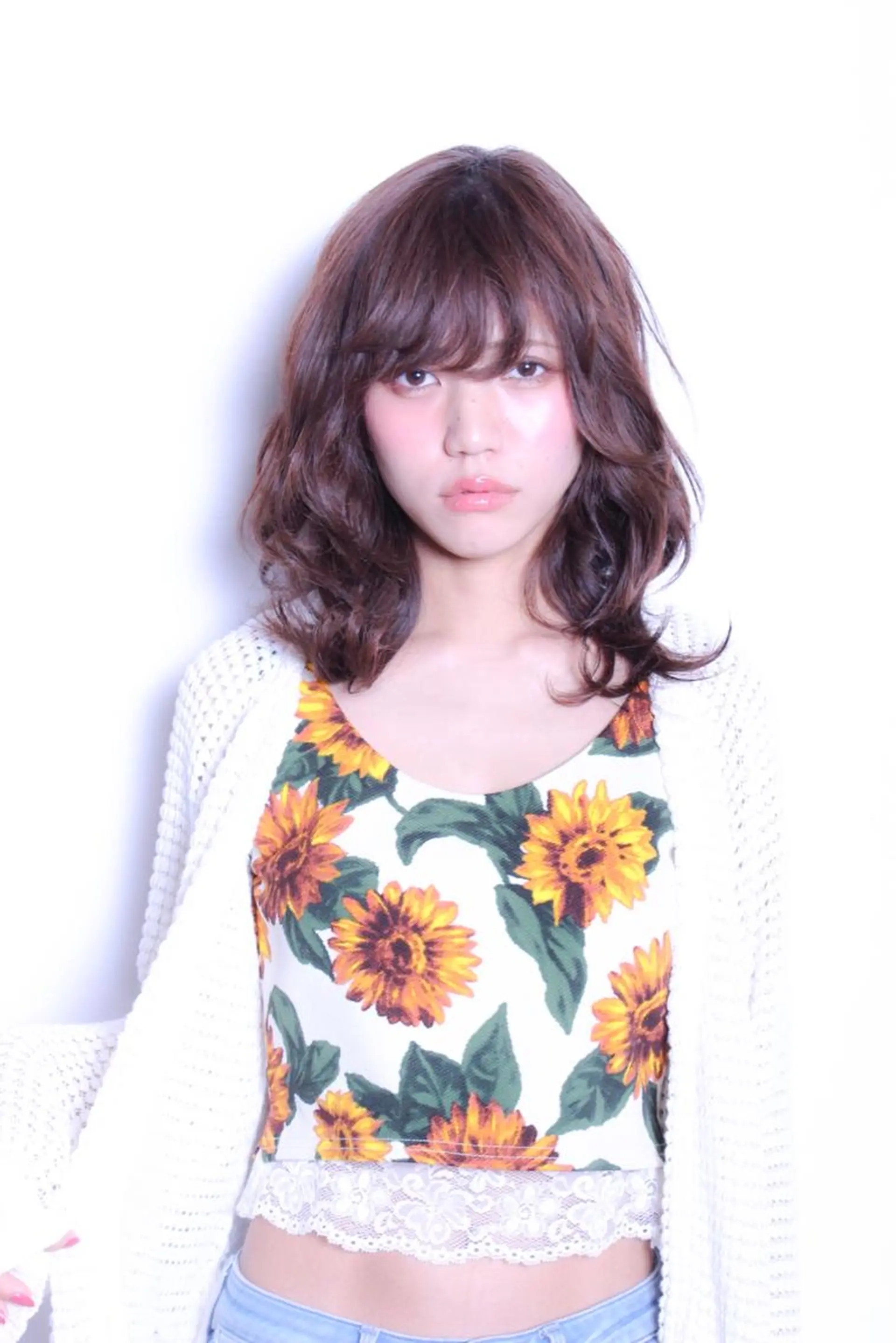 ミディアム ＆-HAIR佐藤 ゆいモデル募集中のヘアスタイル