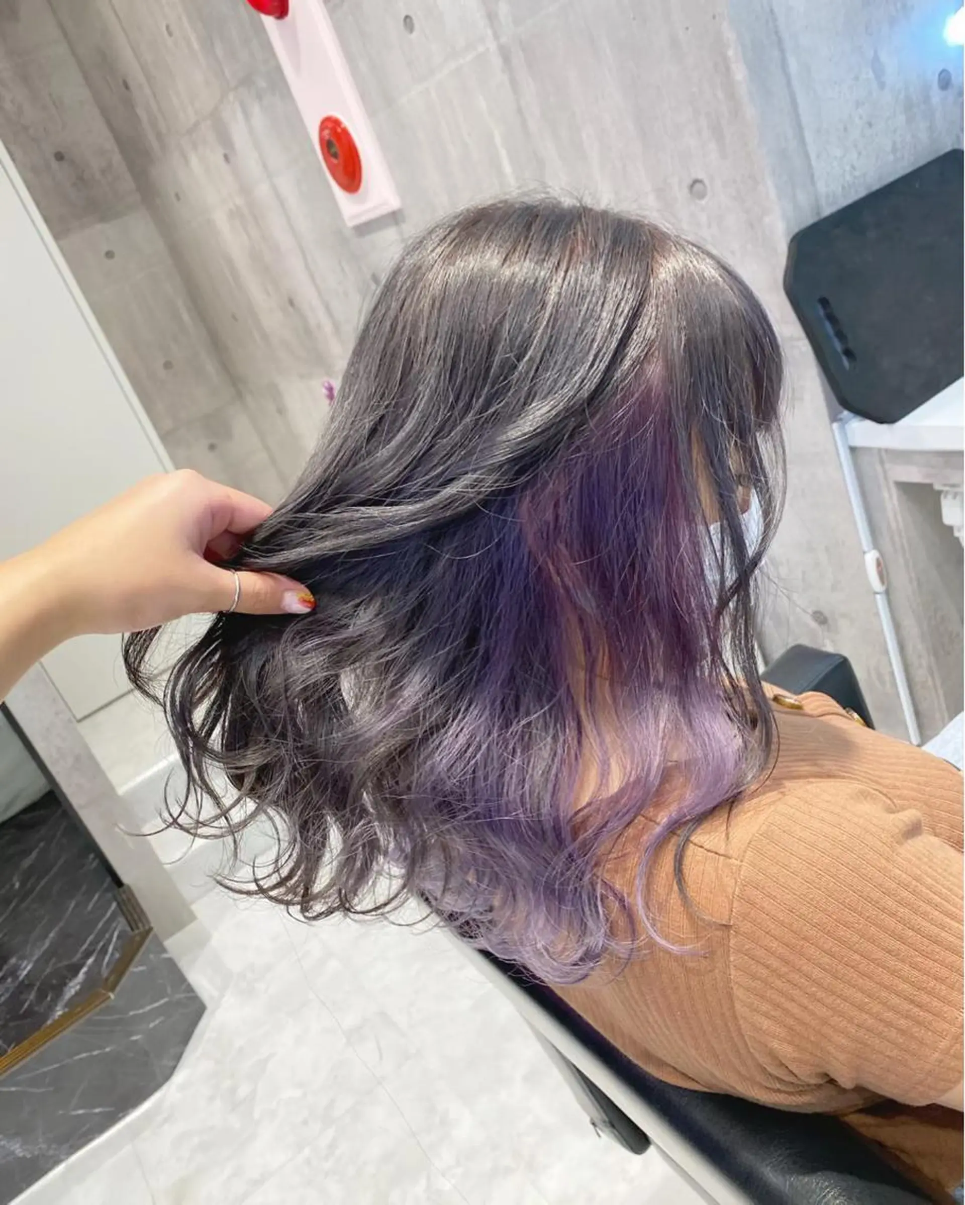 ロング カラー ヘアカラー トリートメント ヘアセット 🩶【推しハイトーン 】yuzu🩶のヘアスタイル