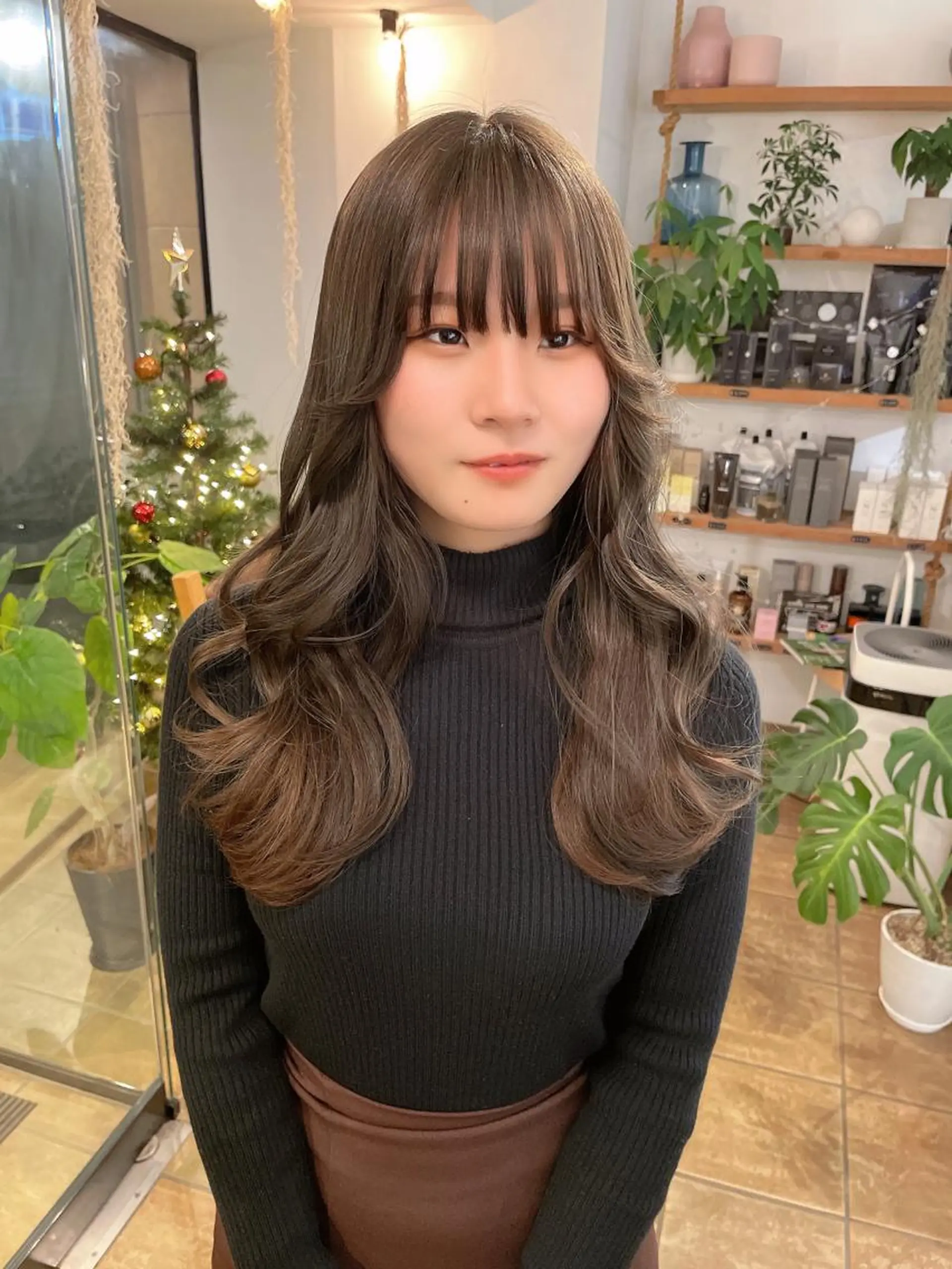 ロング カラー カット ヘアカラー トリートメント ヘアアレンジ にいた　かづしげのヘアスタイル