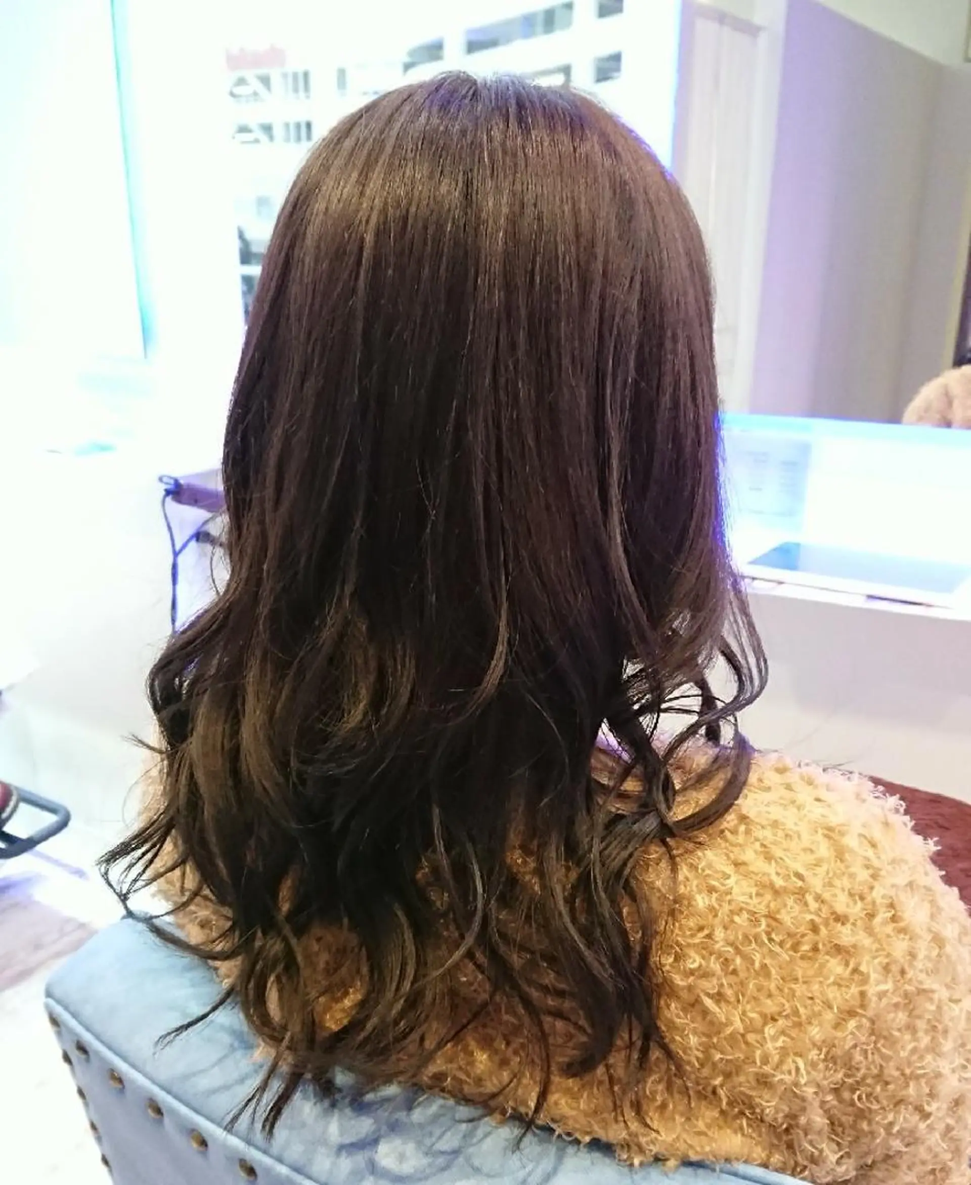 セミロング カラー ヘアアレンジ 小林 伸行のヘアスタイル