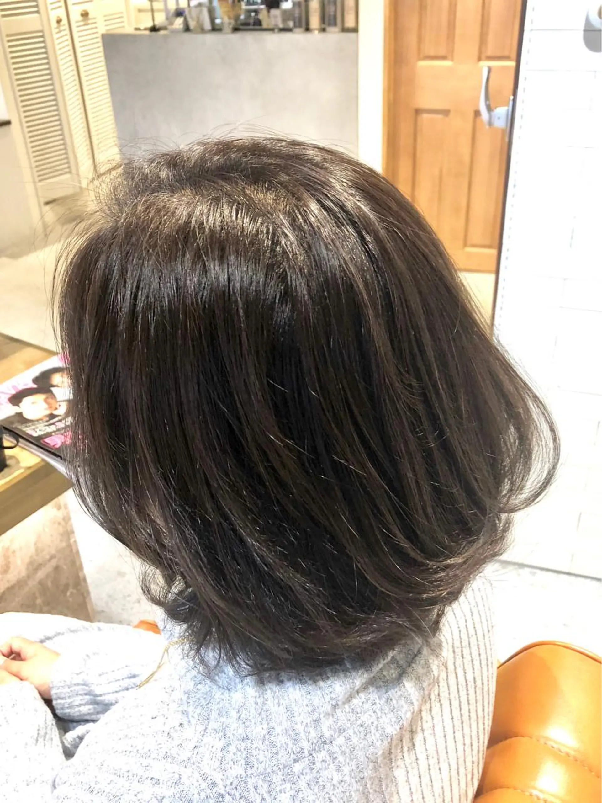 ミディアム カラー パーマ ヘアアレンジ イルミナカラー トリートメント レイヤー×ヘッドスパ ＊保田遥＊のヘアスタイル