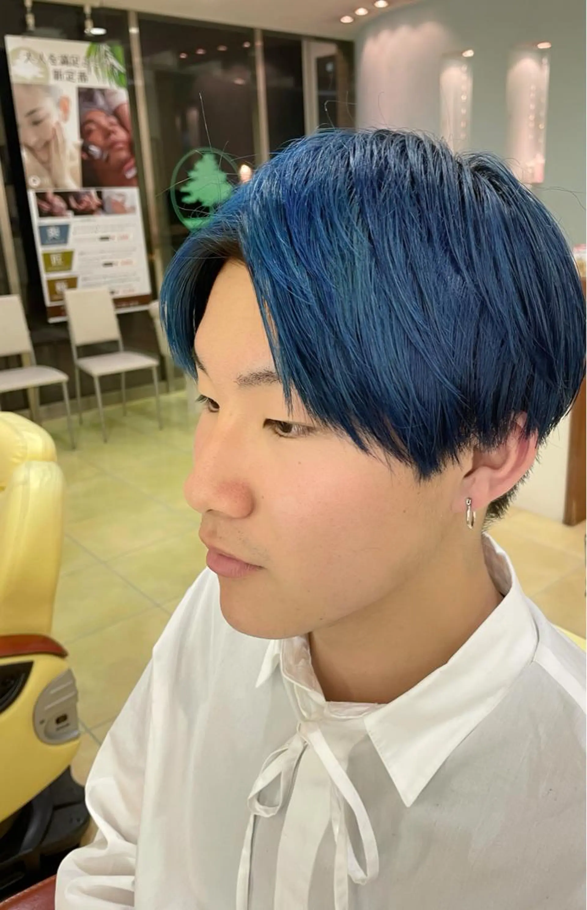 ショート カラー ブルーカラー デザインカラー/ 推しの配色　肥後のヘアスタイル