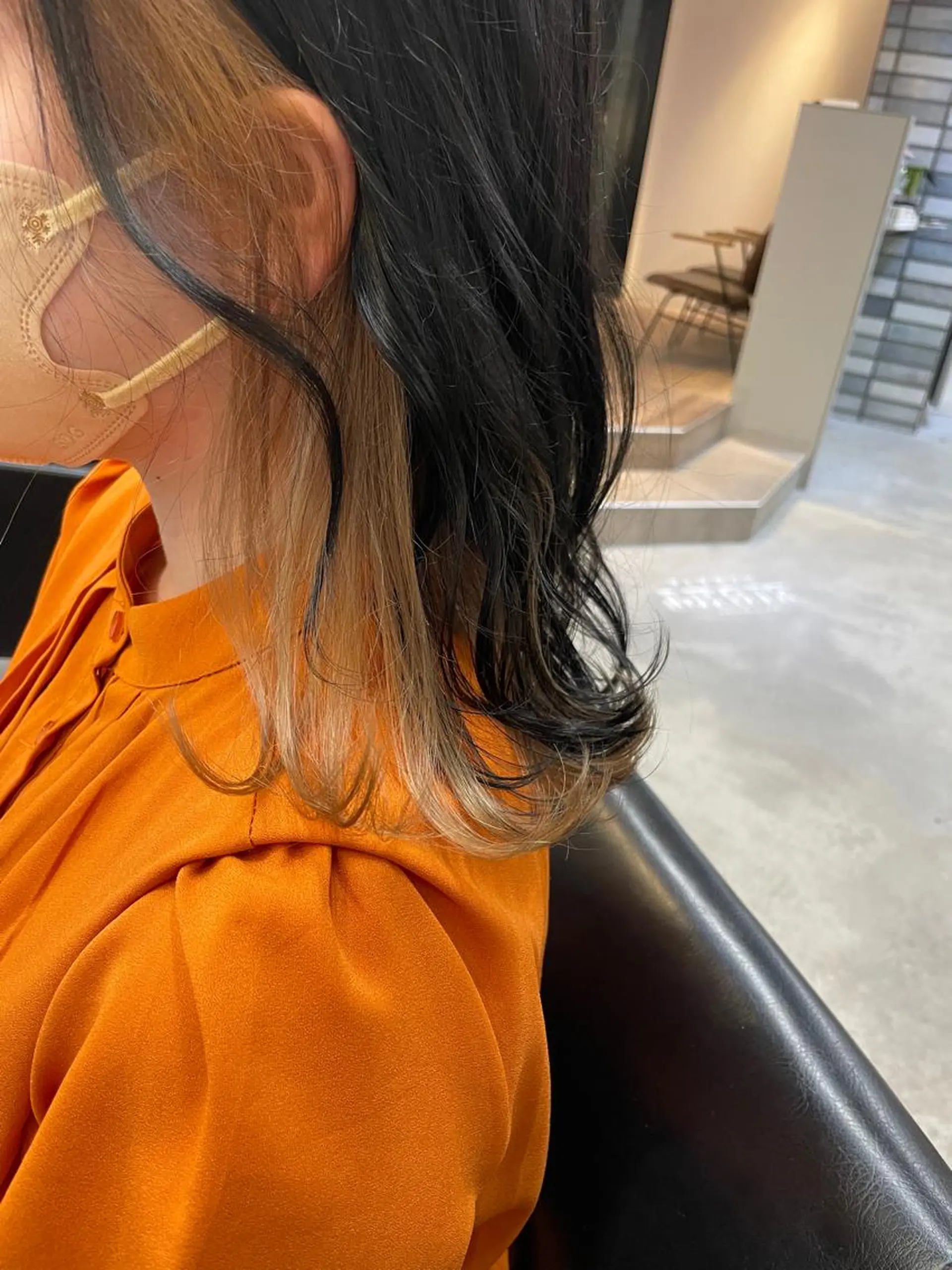 セミロング カラー 福永速人 /メンズパーマのヘアスタイル