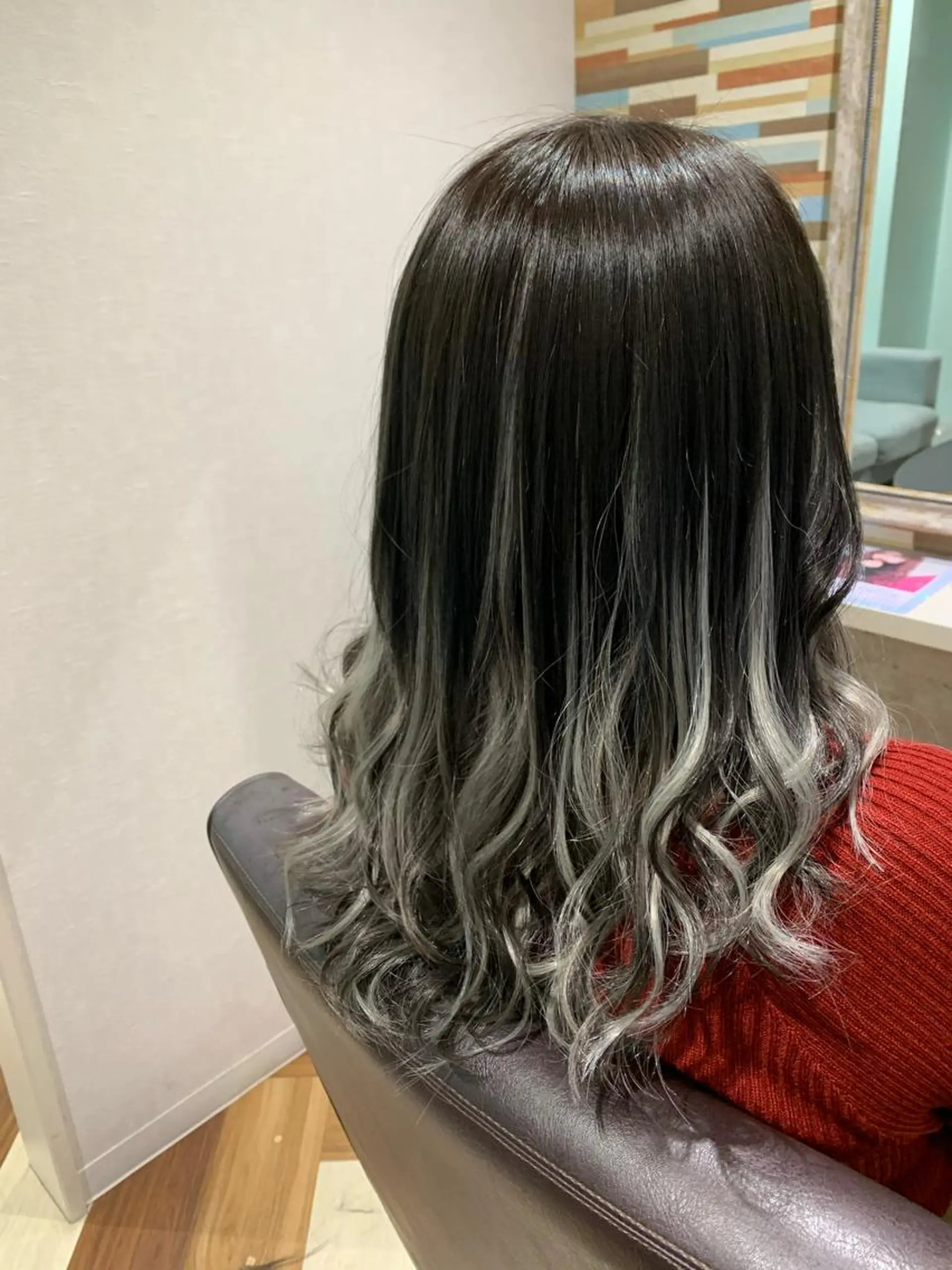 セミロング ハイライト stylist Yukieのヘアスタイル