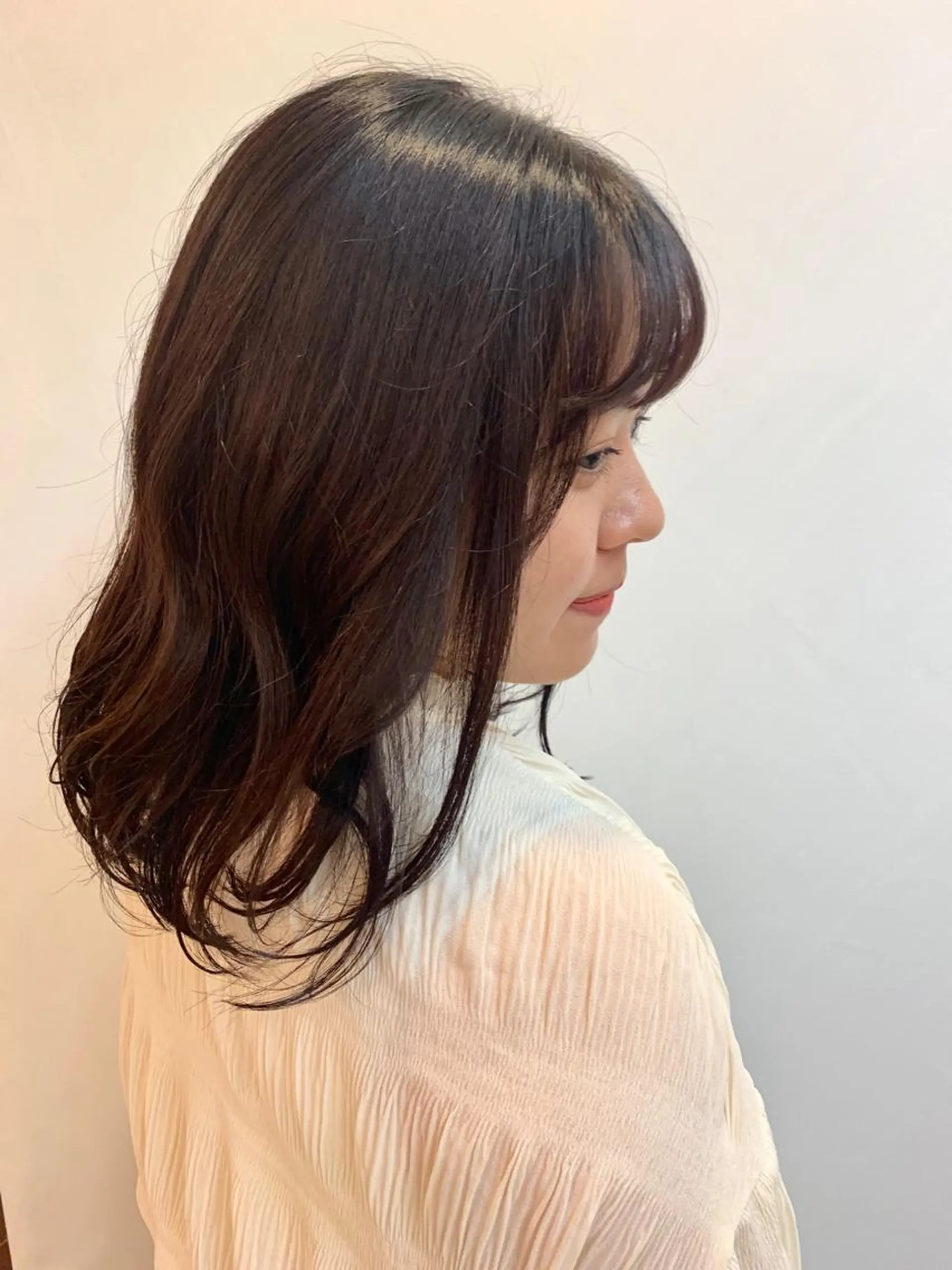ミディアム 高橋 沙希のヘアスタイル