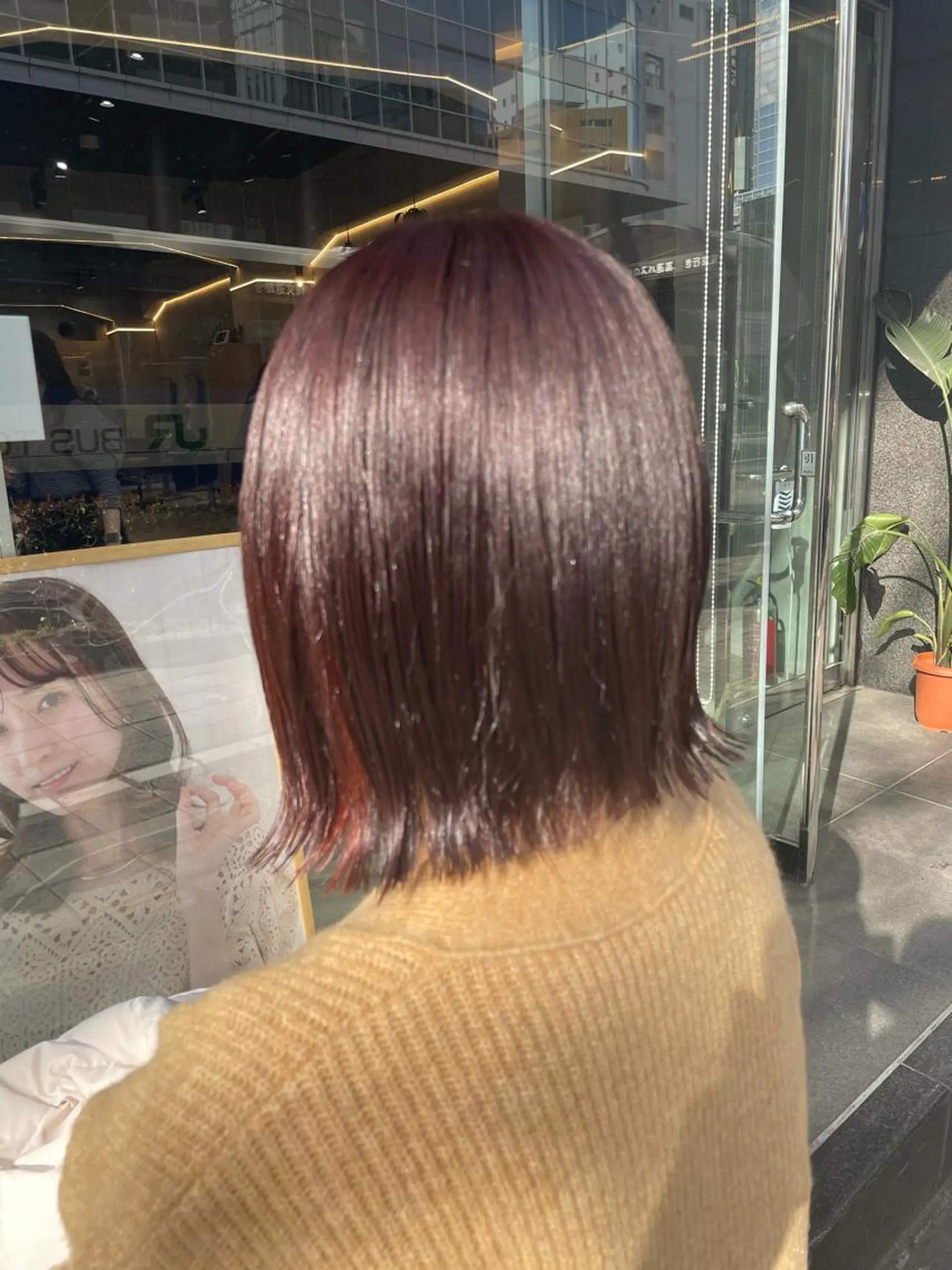 ミディアム ピンクブラウン ボブ ♦️モテ髪創作者 SUGA♦️のヘアスタイル