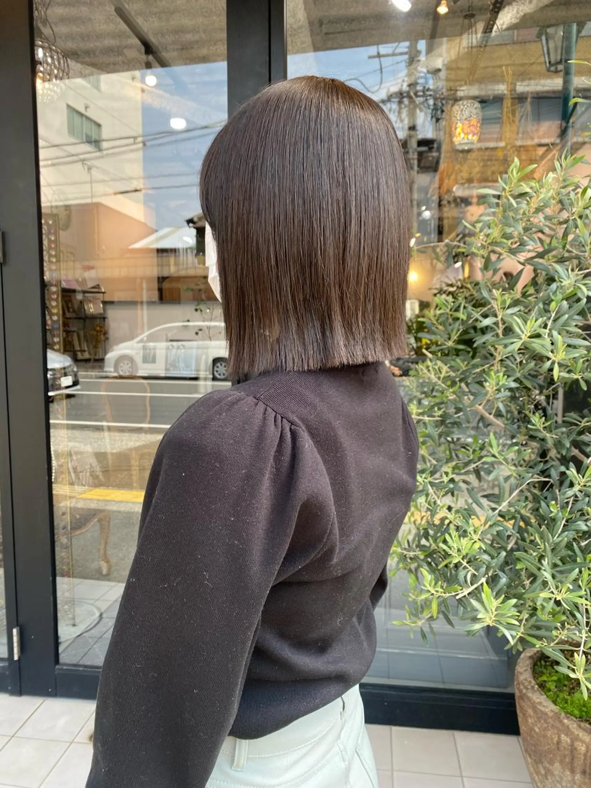 カラー アッシュ アッシュブラウン ブラウンカラー 小野田 航己のヘアスタイル