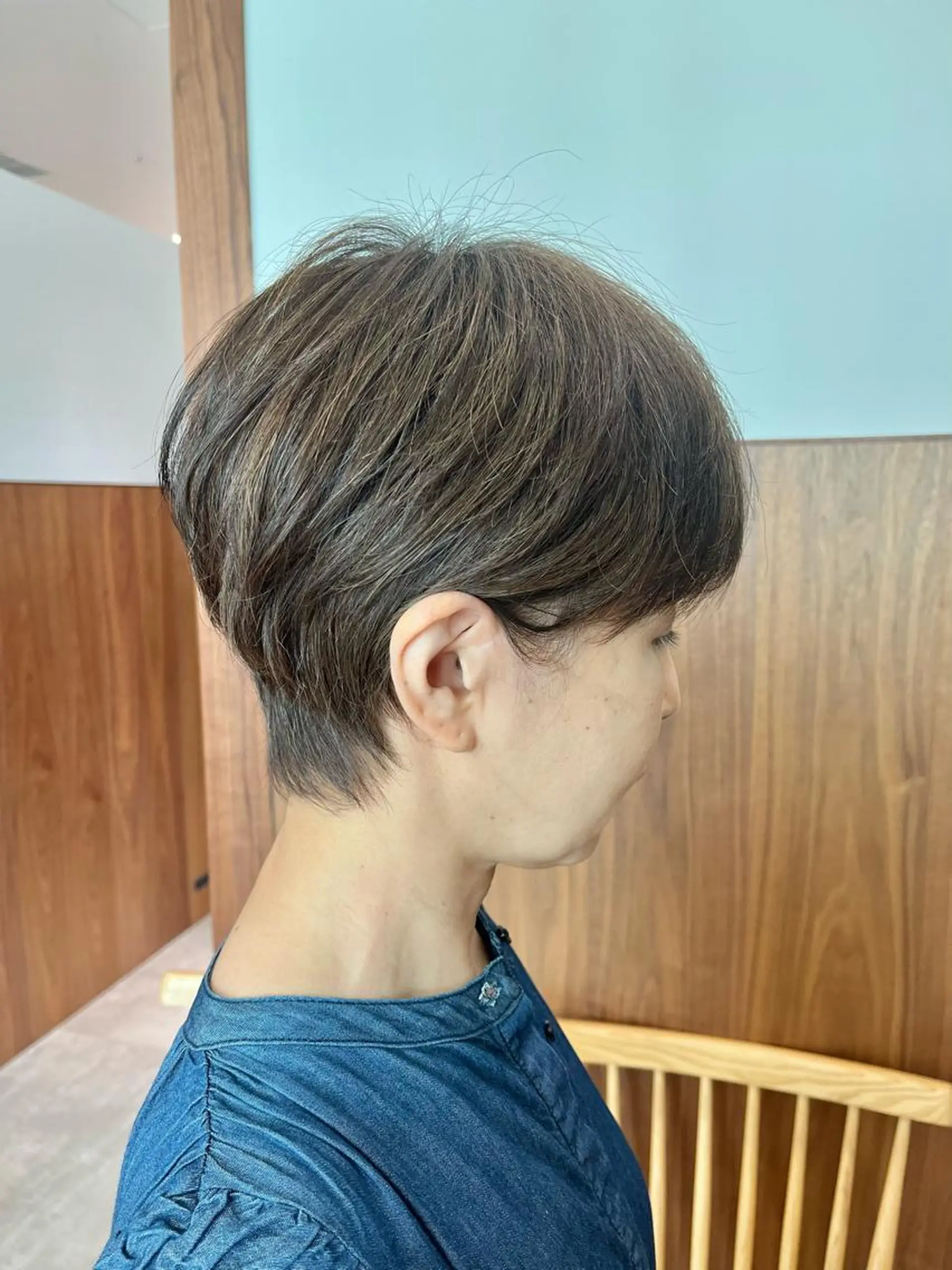 ショート カラー 脱白髪染め setsucoのヘアスタイル