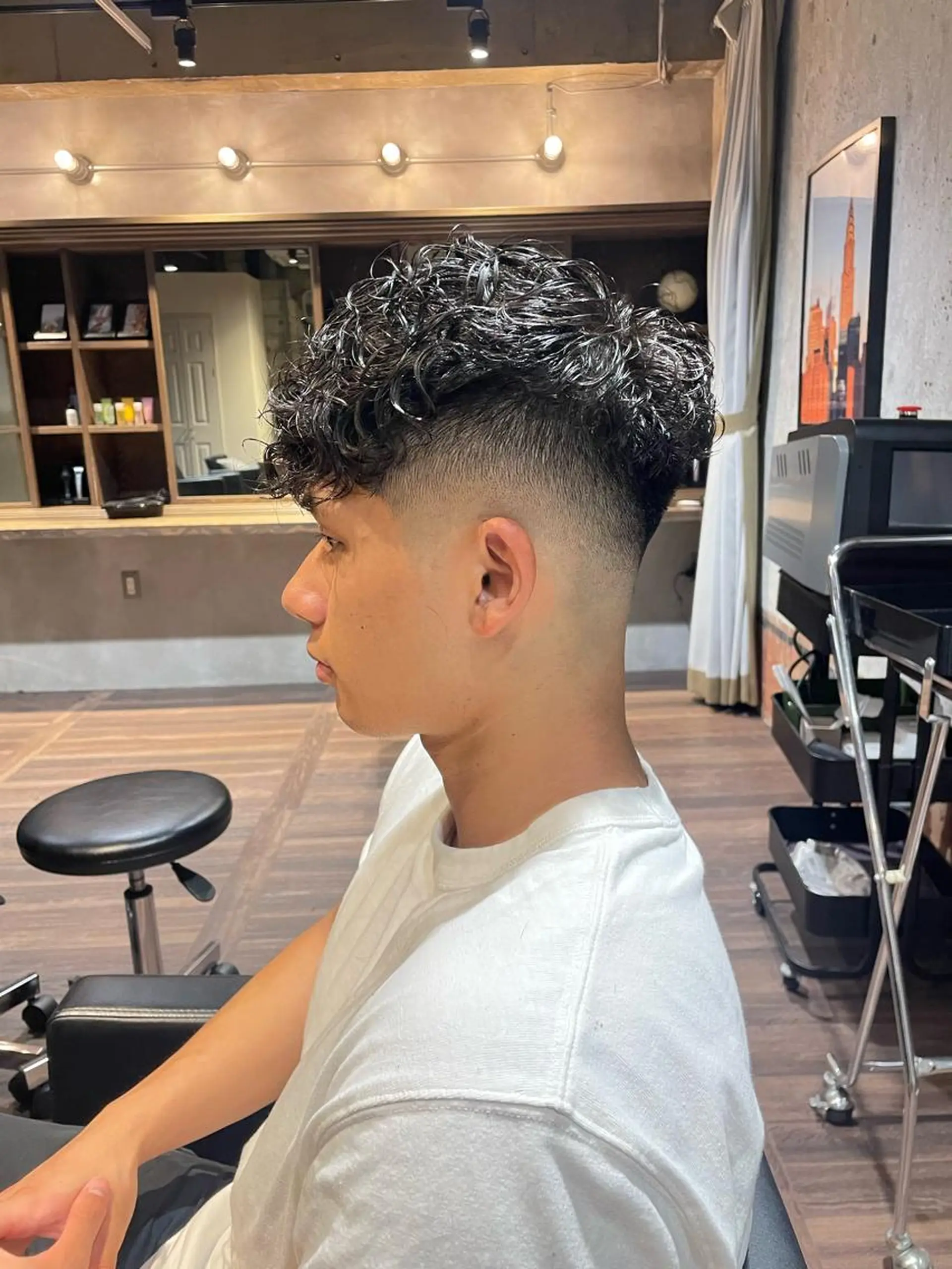 ショート カット パーマ 村上 翔平のヘアスタイル