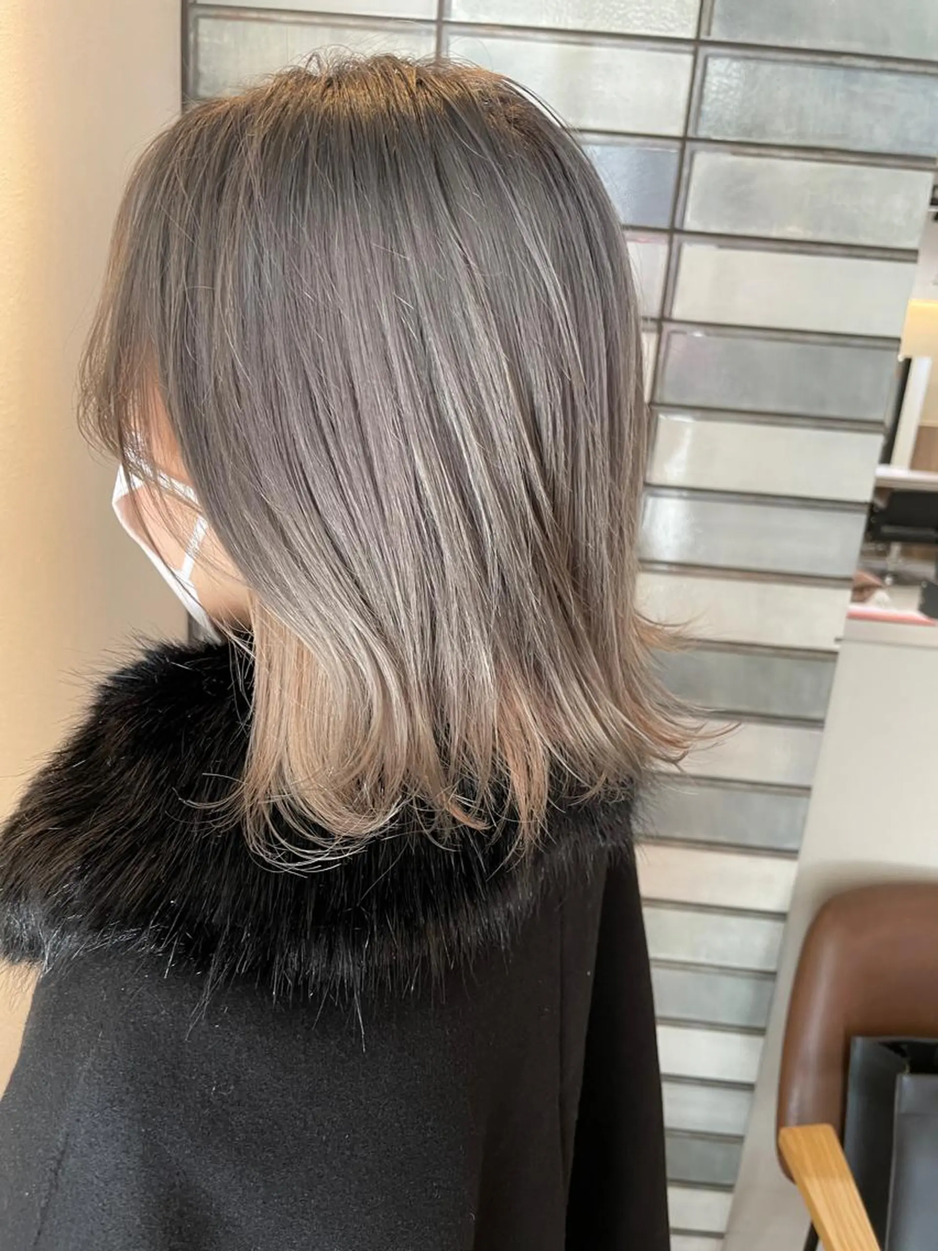 ミディアム カラー ヘアカラー トリートメント 福永速人 /メンズパーマのヘアスタイル