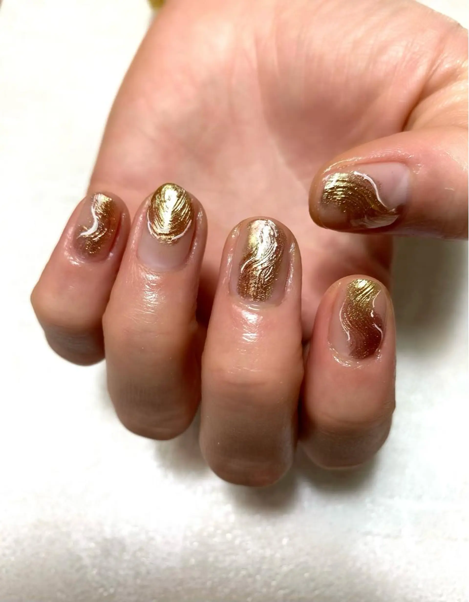 ネイル ジェルネイル ミラーネイル ニュアンスネイル Nroom. /はるのネイルデザイン