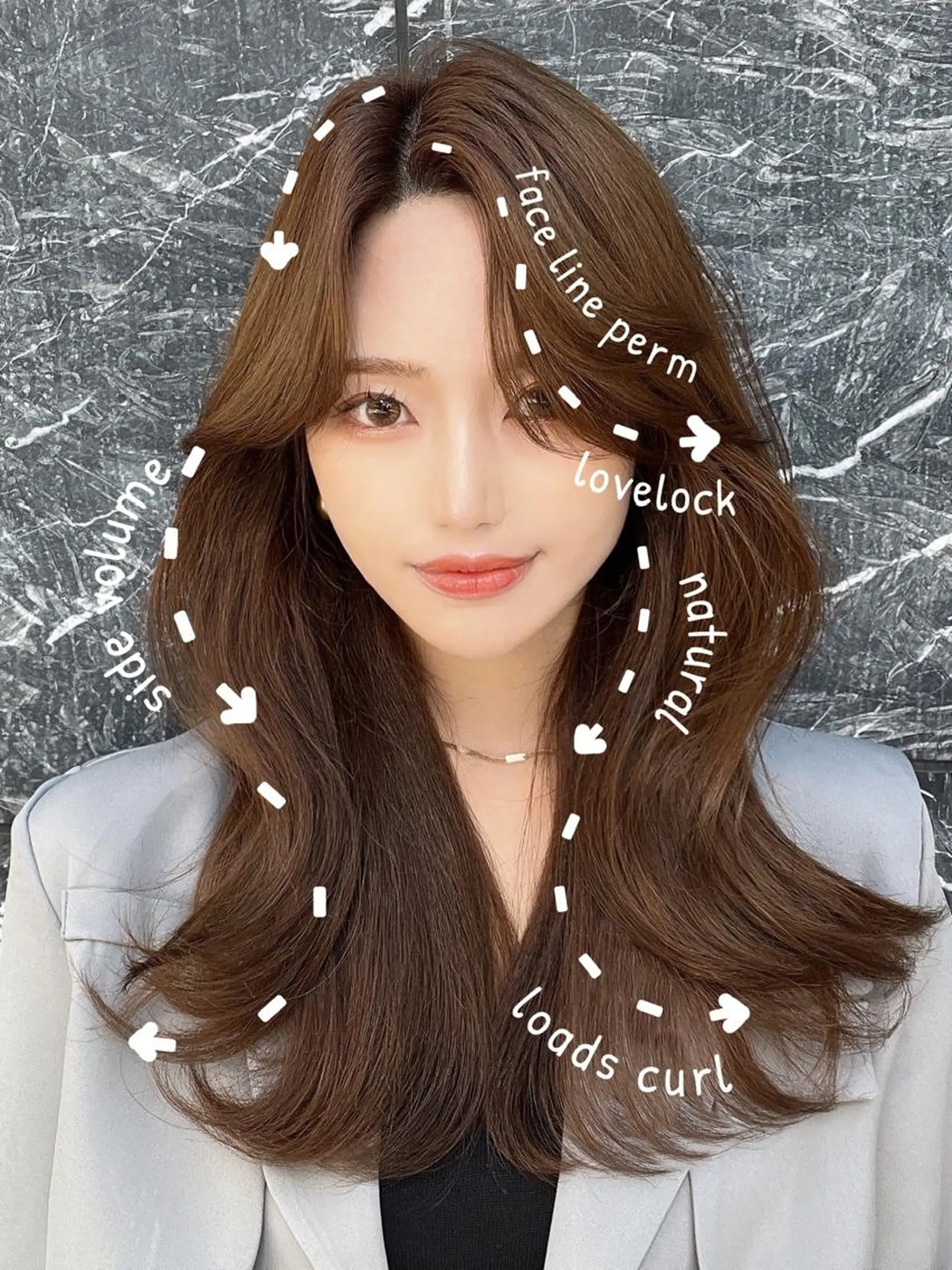 セミロング くびれヘア 韓国風ヘア 韓国ヘア🇰🇷髪質 改善たけるのヘアスタイル