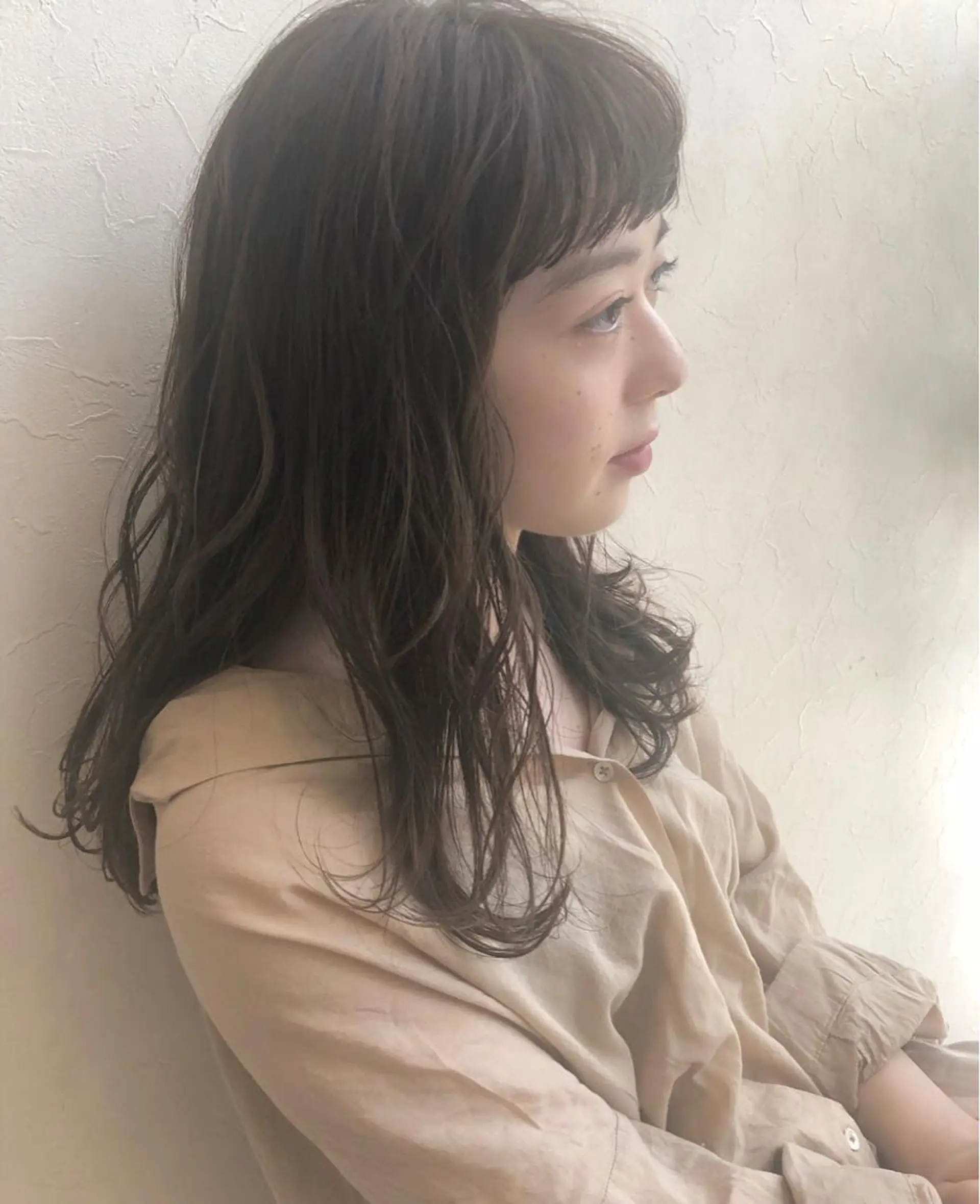 セミロング カラー nakahara madokaのヘアスタイル