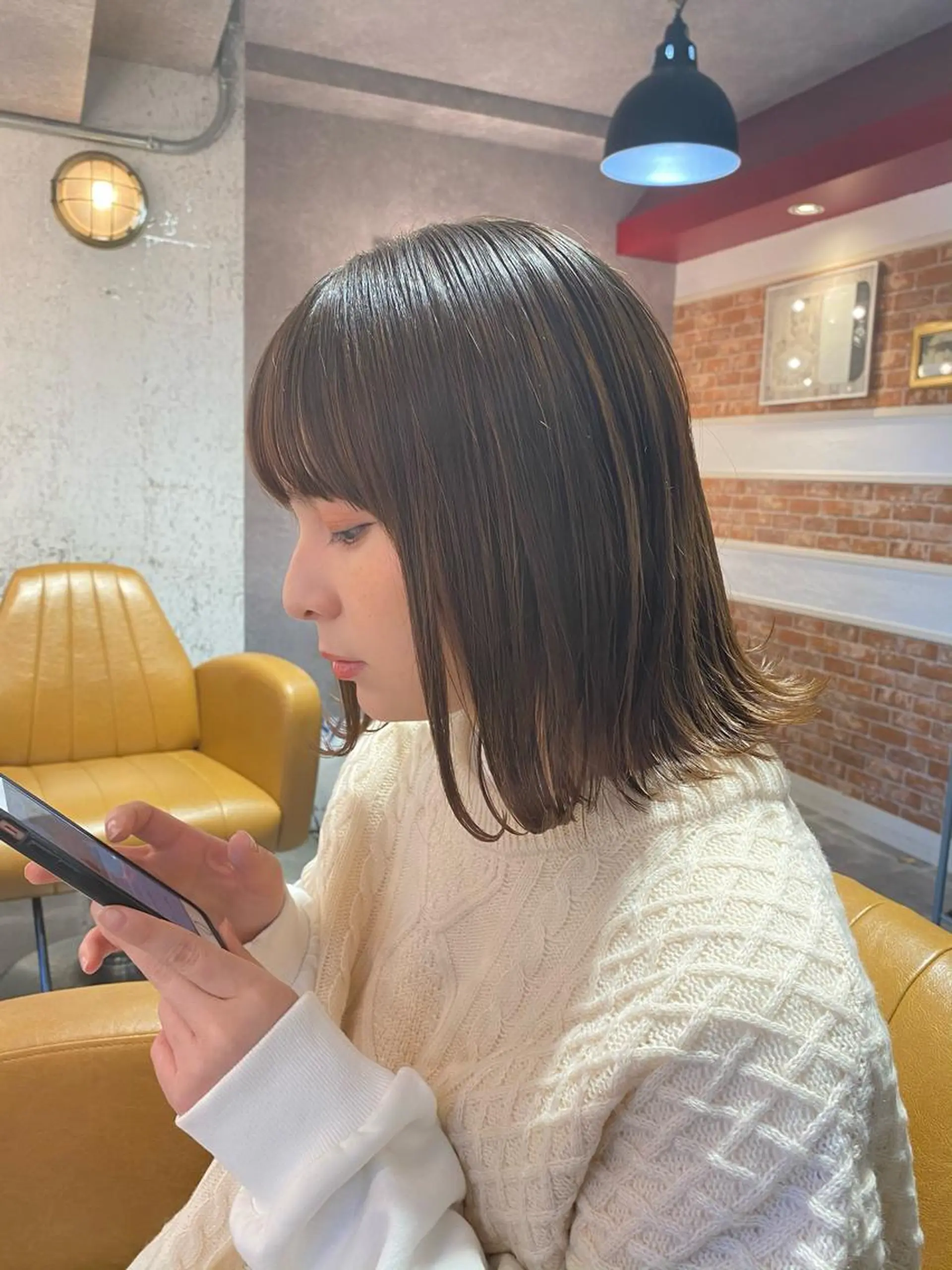 ショート カラー 切りっぱなしボブ ボブ レイヤーと顔まわり 大好き❣️関口拓馬のヘアスタイル