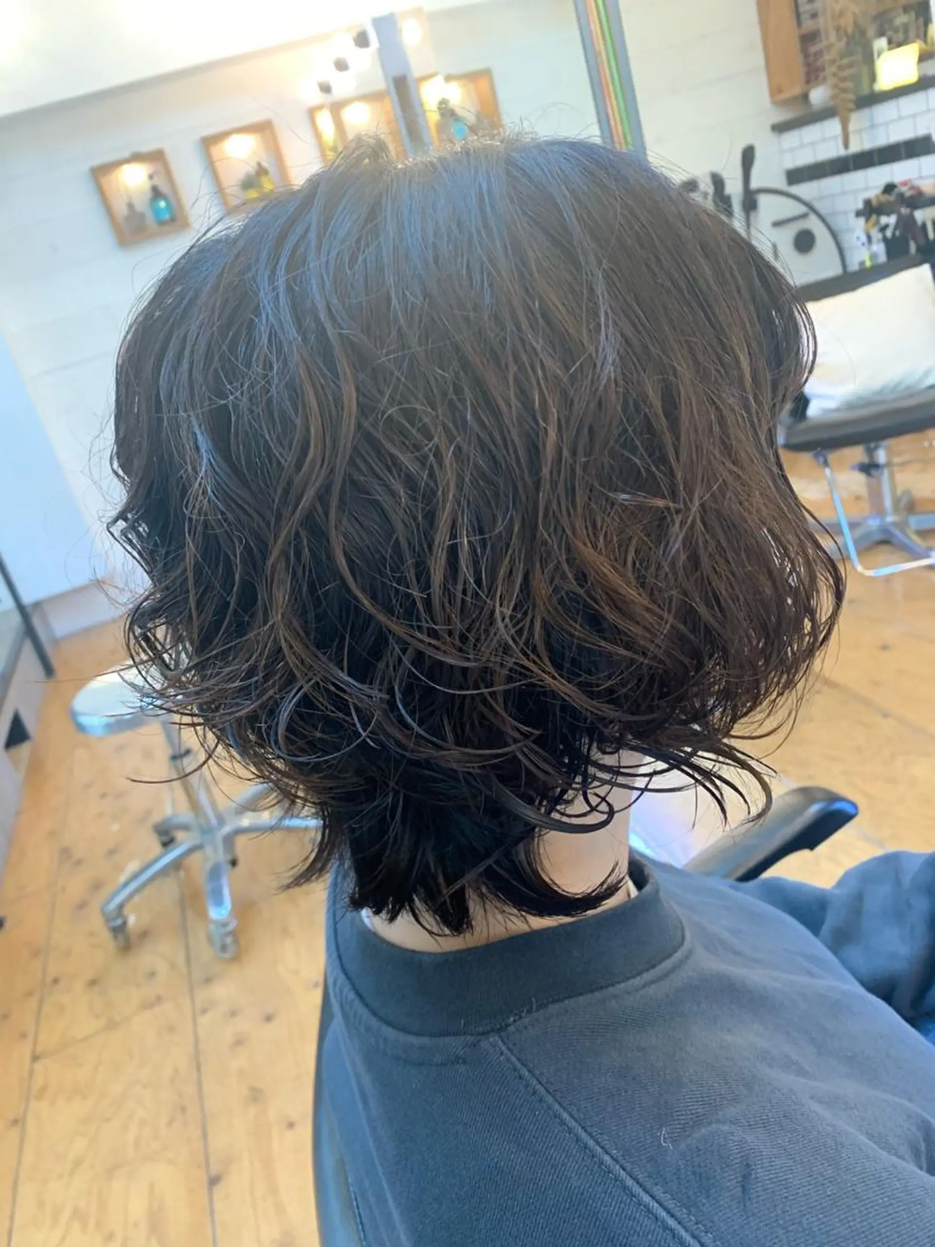 ショート パーマ ウルフカット カット パーマ Lagom なかだのヘアスタイル