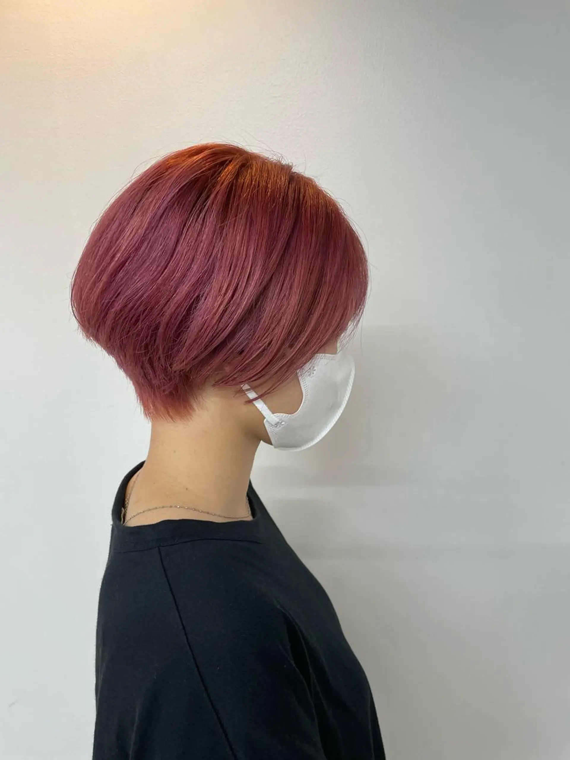 ショート カラー ピンクカラー ARMONY大阪店 パーマ職人伊丹のヘアスタイル