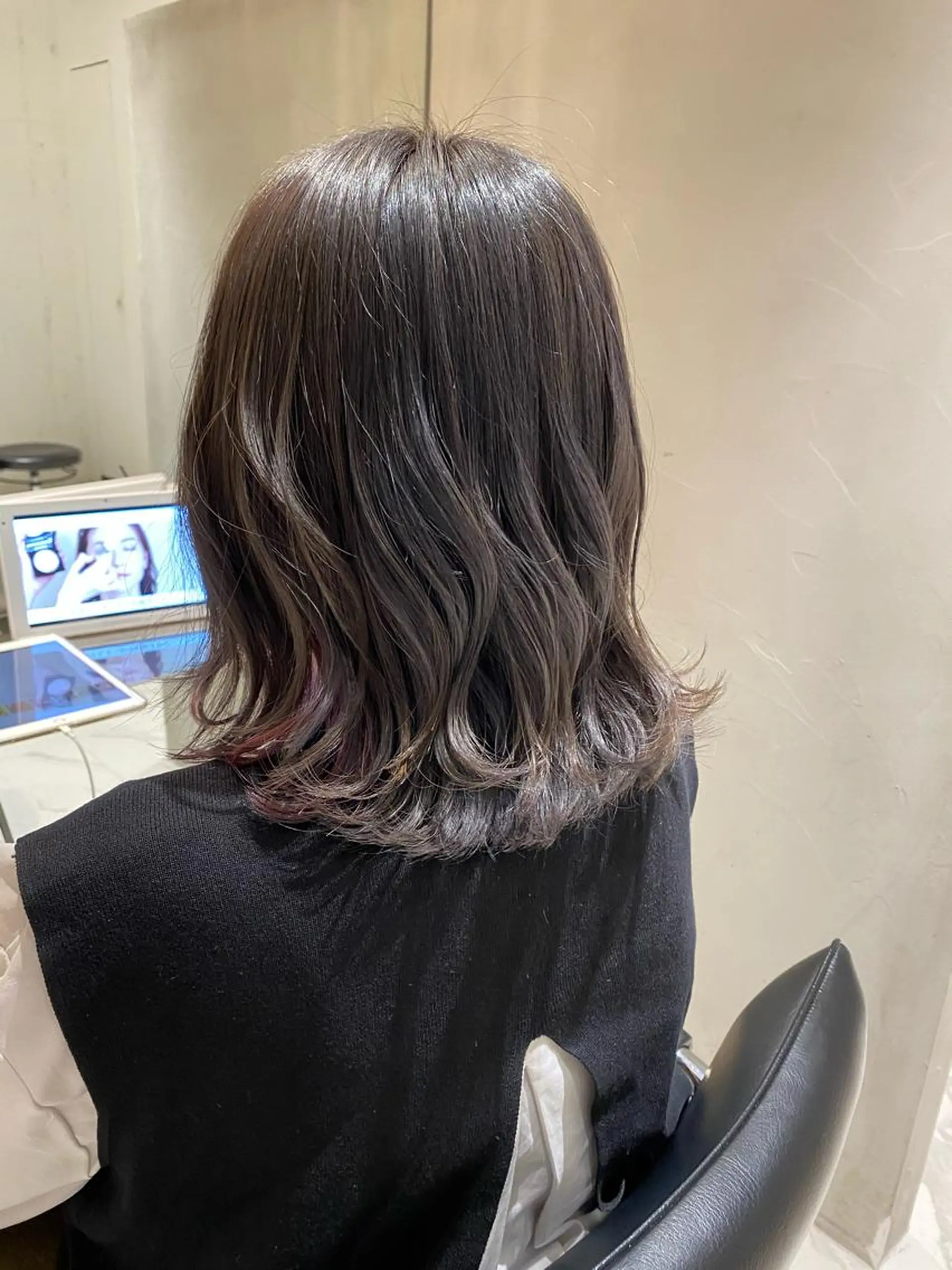 ミディアム カラー ナチュラル/韓国💎 haruka 💎のヘアスタイル