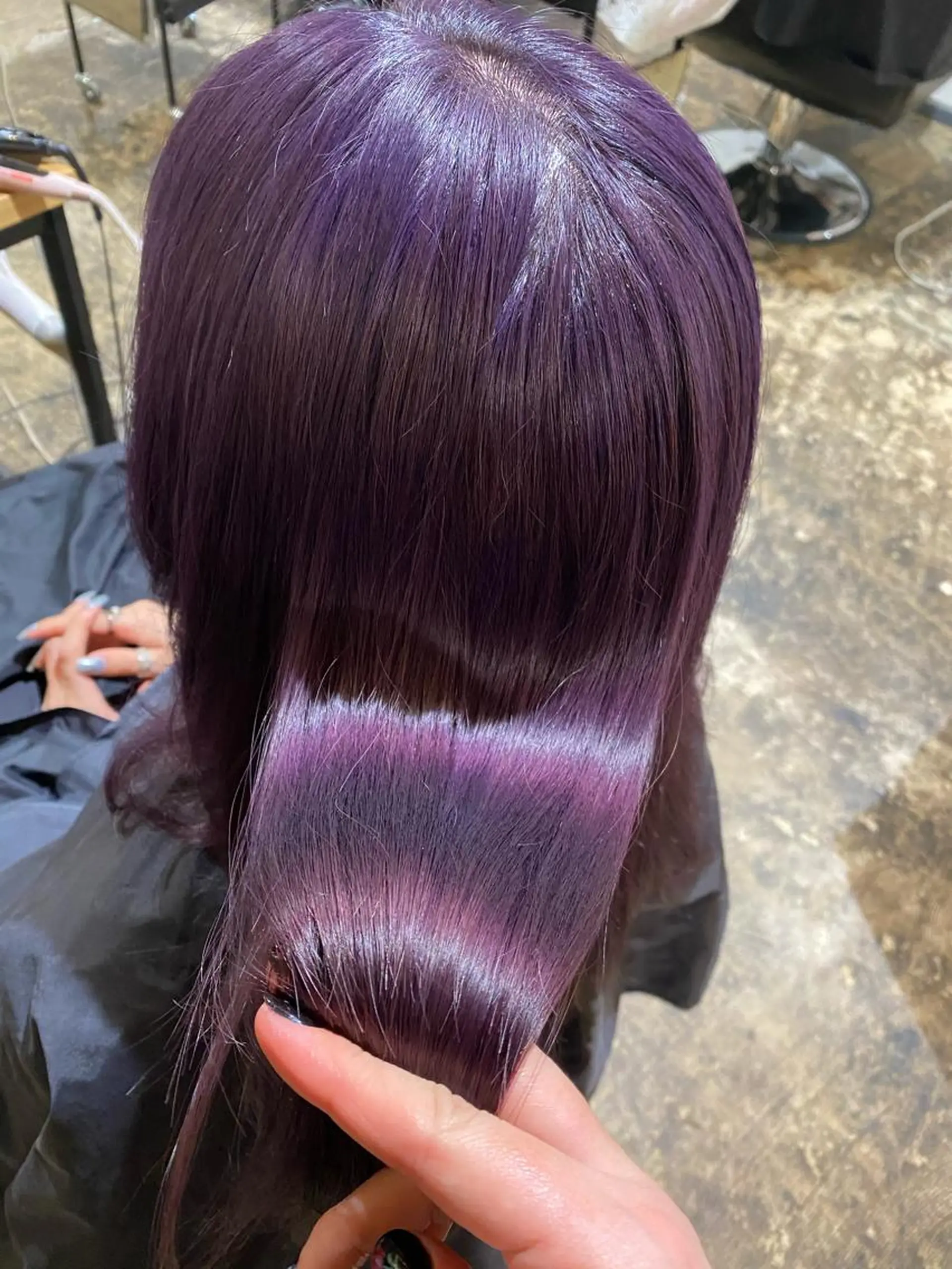 ロング カラー マンツーマン女性 美容師 奏のヘアスタイル
