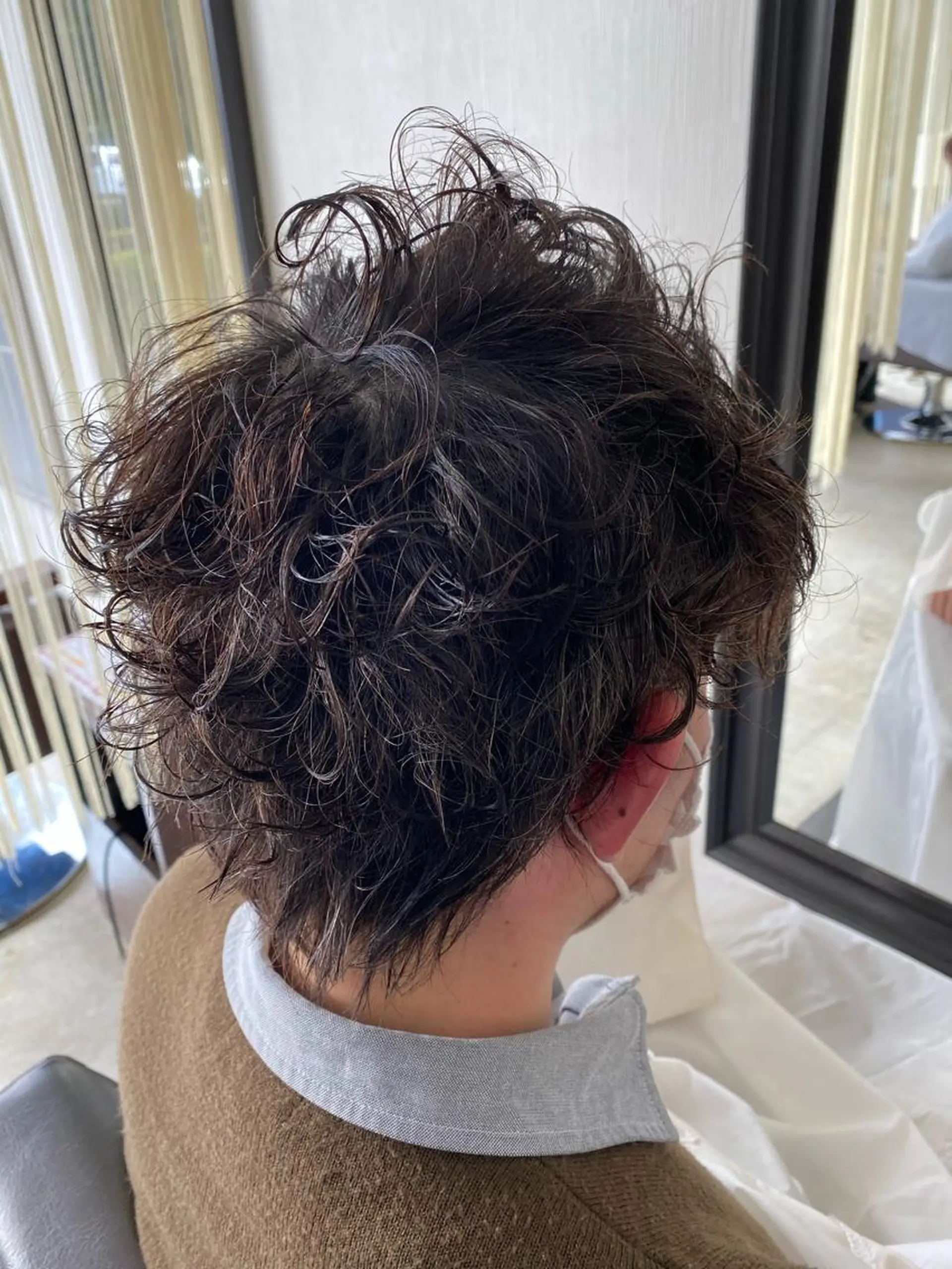 ショート パーマ メンズ 阿久津 泰幸のヘアスタイル