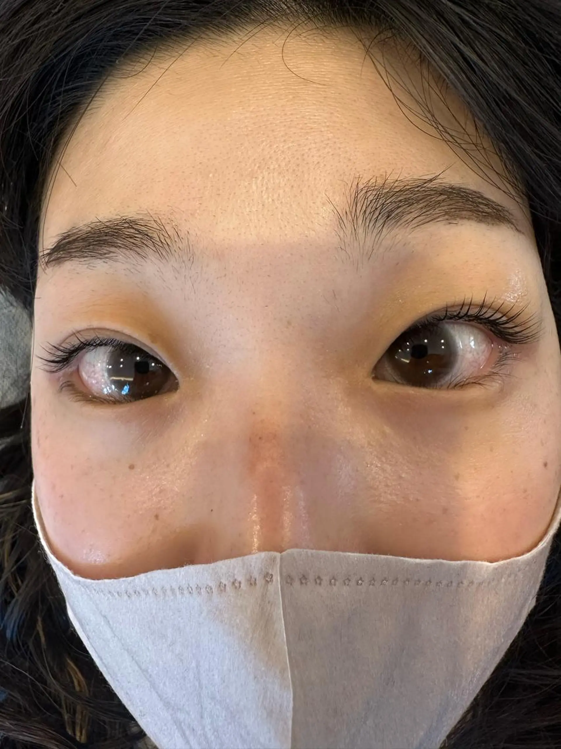 マツエク・マツパ 内田温子大人女性 ハイライト、ボブのヘアスタイル