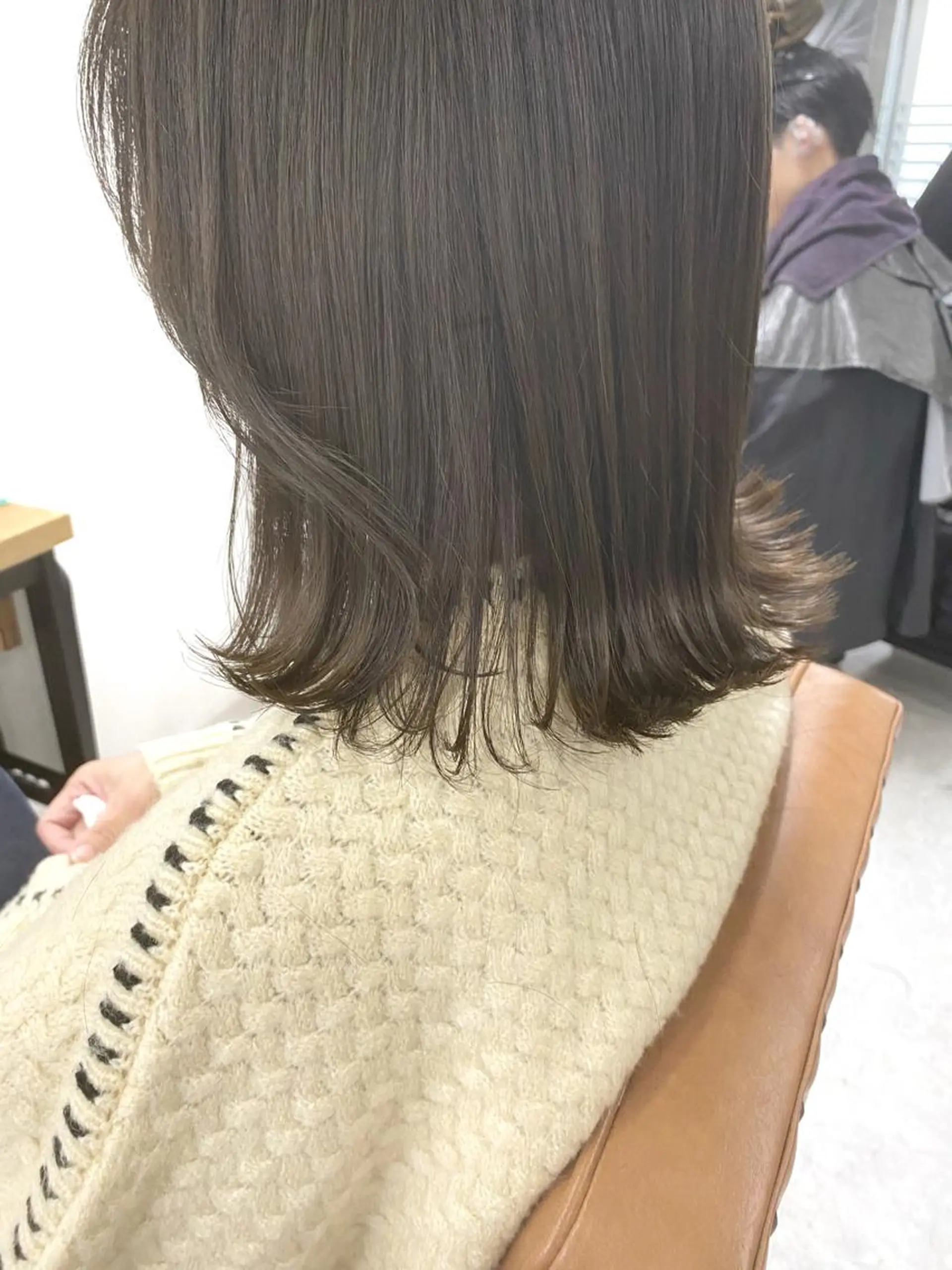 セミロング カラー ヘアアレンジ 🌷FUKA🌷 まろやかハイトーンのヘアスタイル