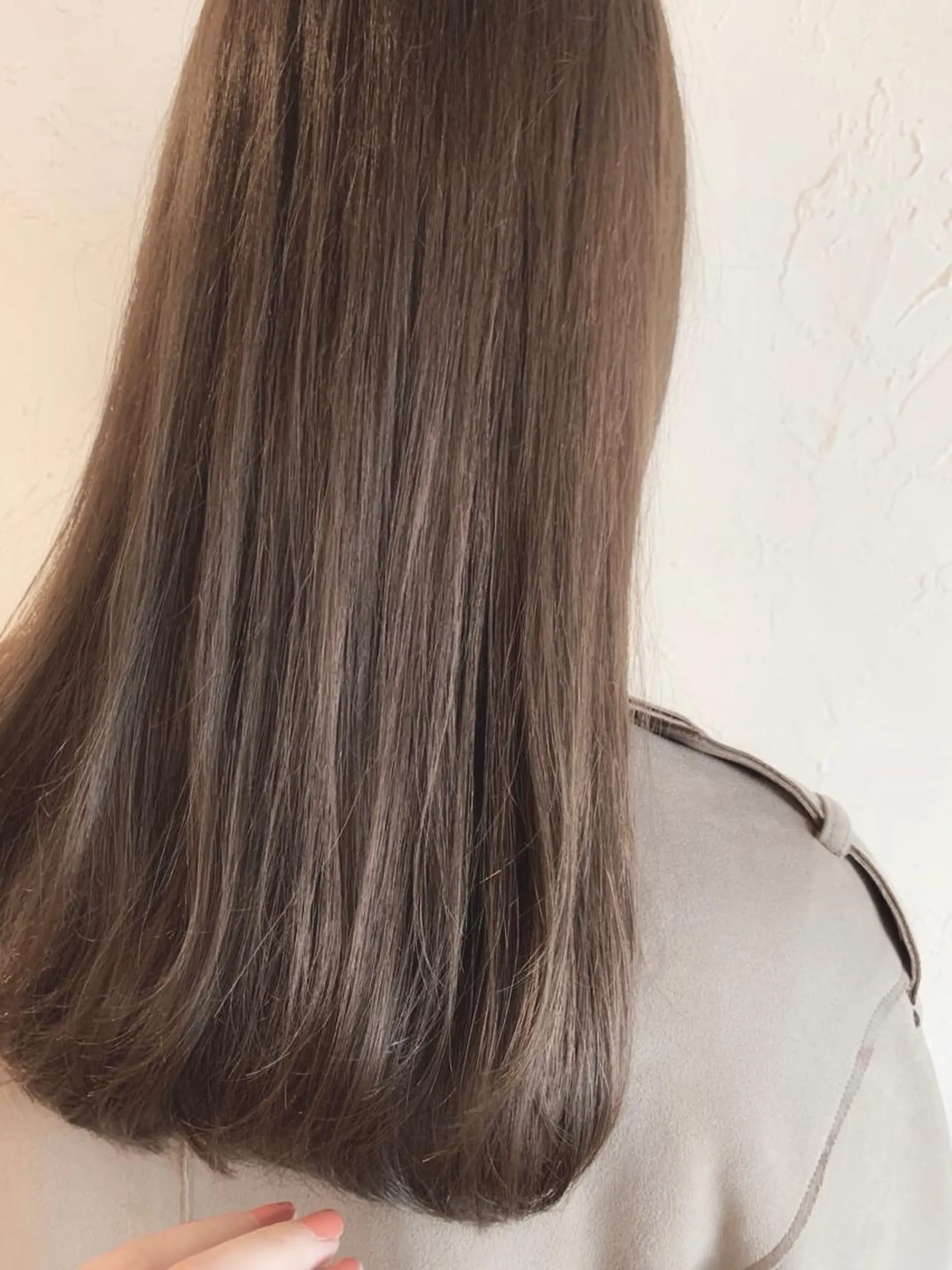 セミロング カラー ヘアカラー トリートメント MAYU 💚森下のヘアスタイル