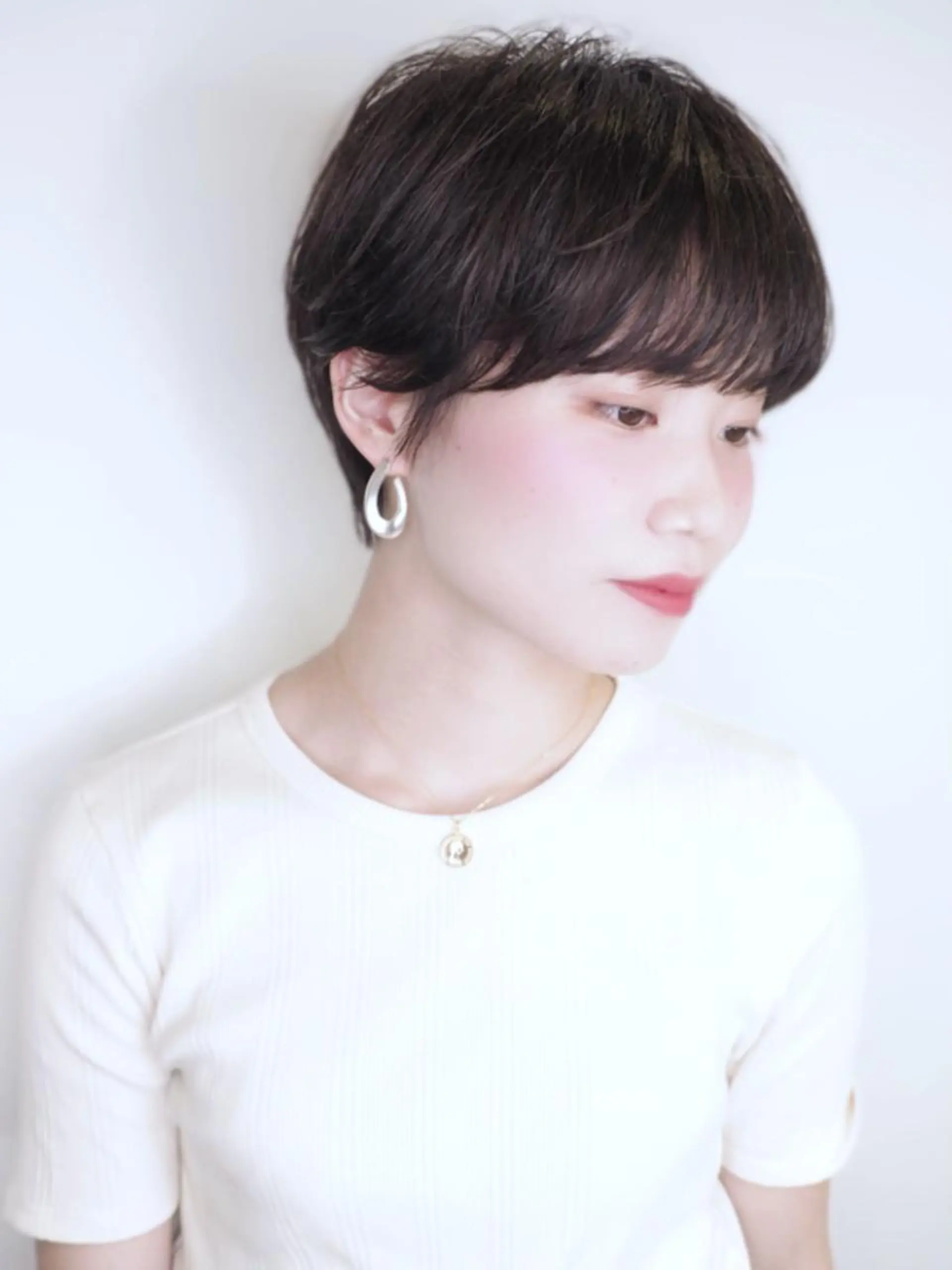 ショート カラー ショートボブ ボブ ショートヘア メンズヘア特化 崎田 成人のヘアスタイル