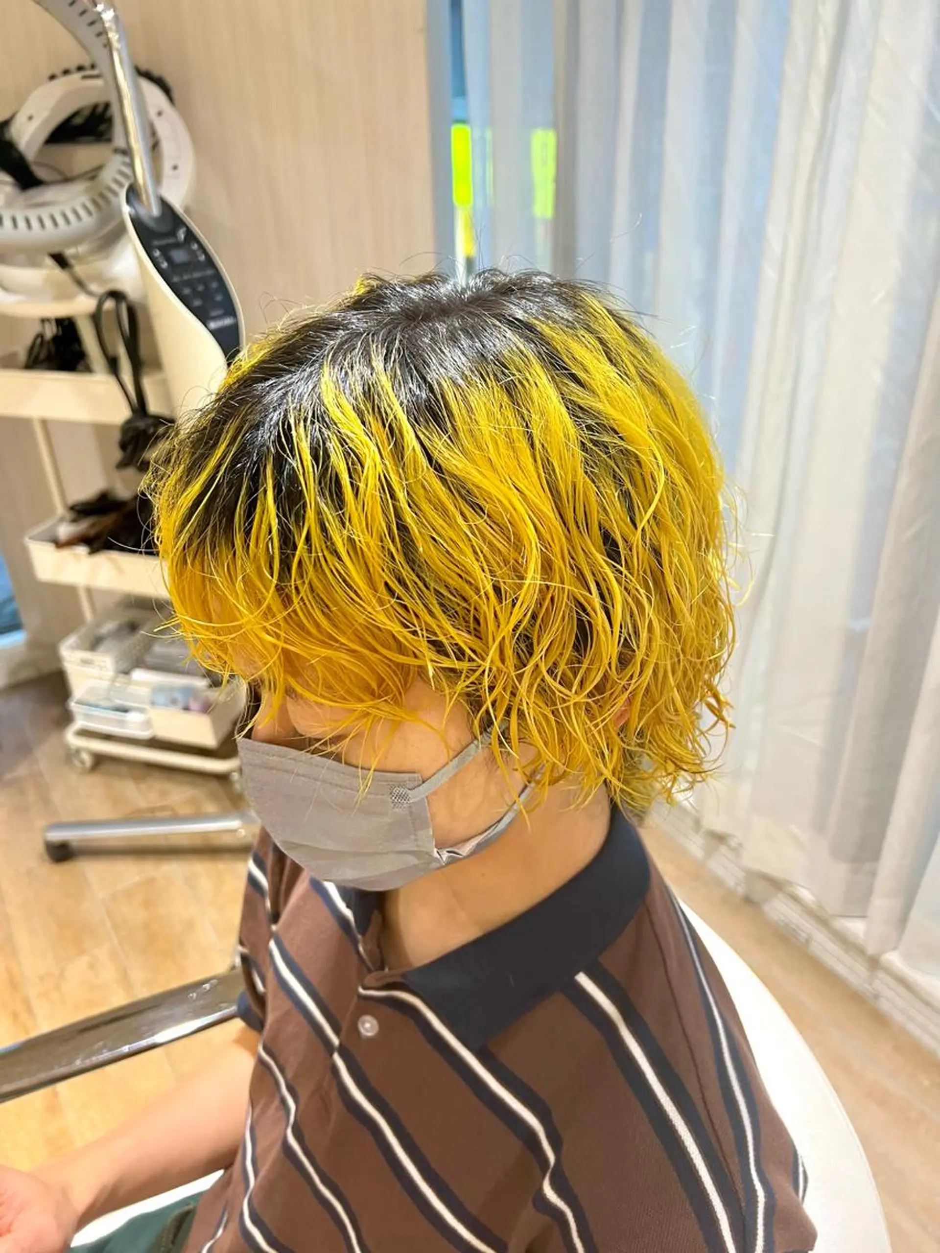 カラー メンズ イエローカラー 🍒 Rino 🍒 カットモデル募集中のヘアスタイル