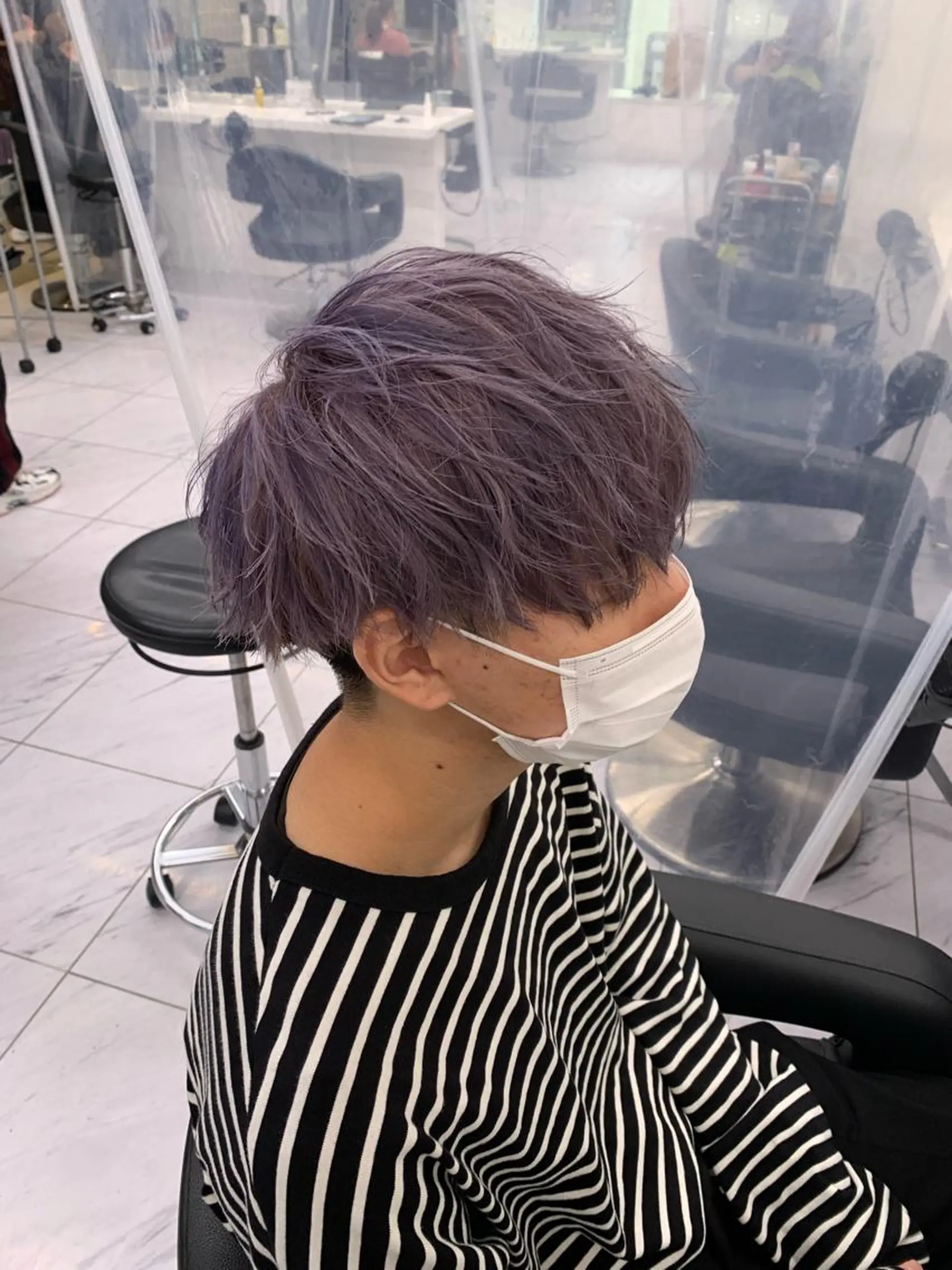 ショート カラー パーマ メンズ メンズパーマ特化 TAIGAのヘアスタイル