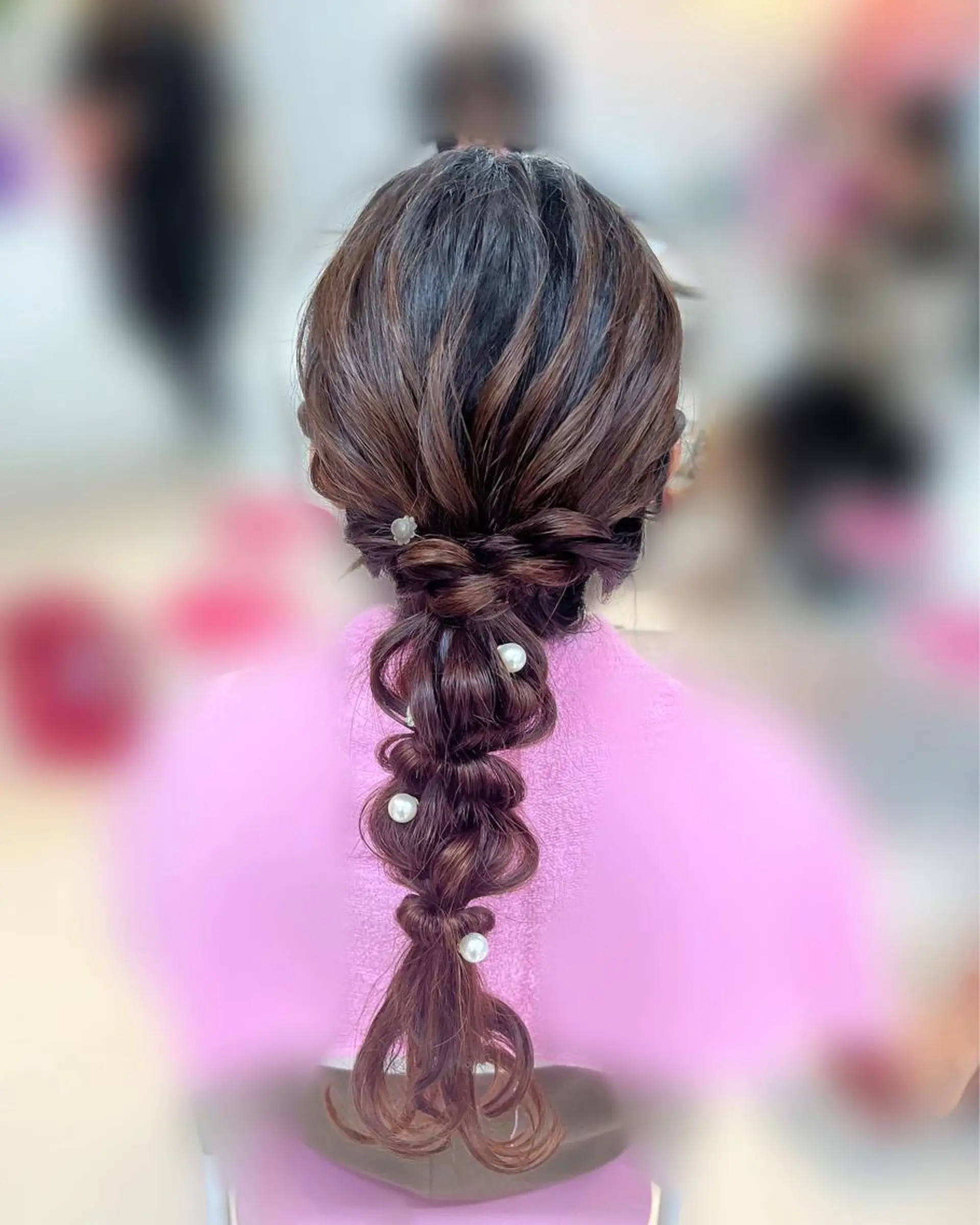 ロング ヘアアレンジ hanaCoco ハナココのヘアスタイル