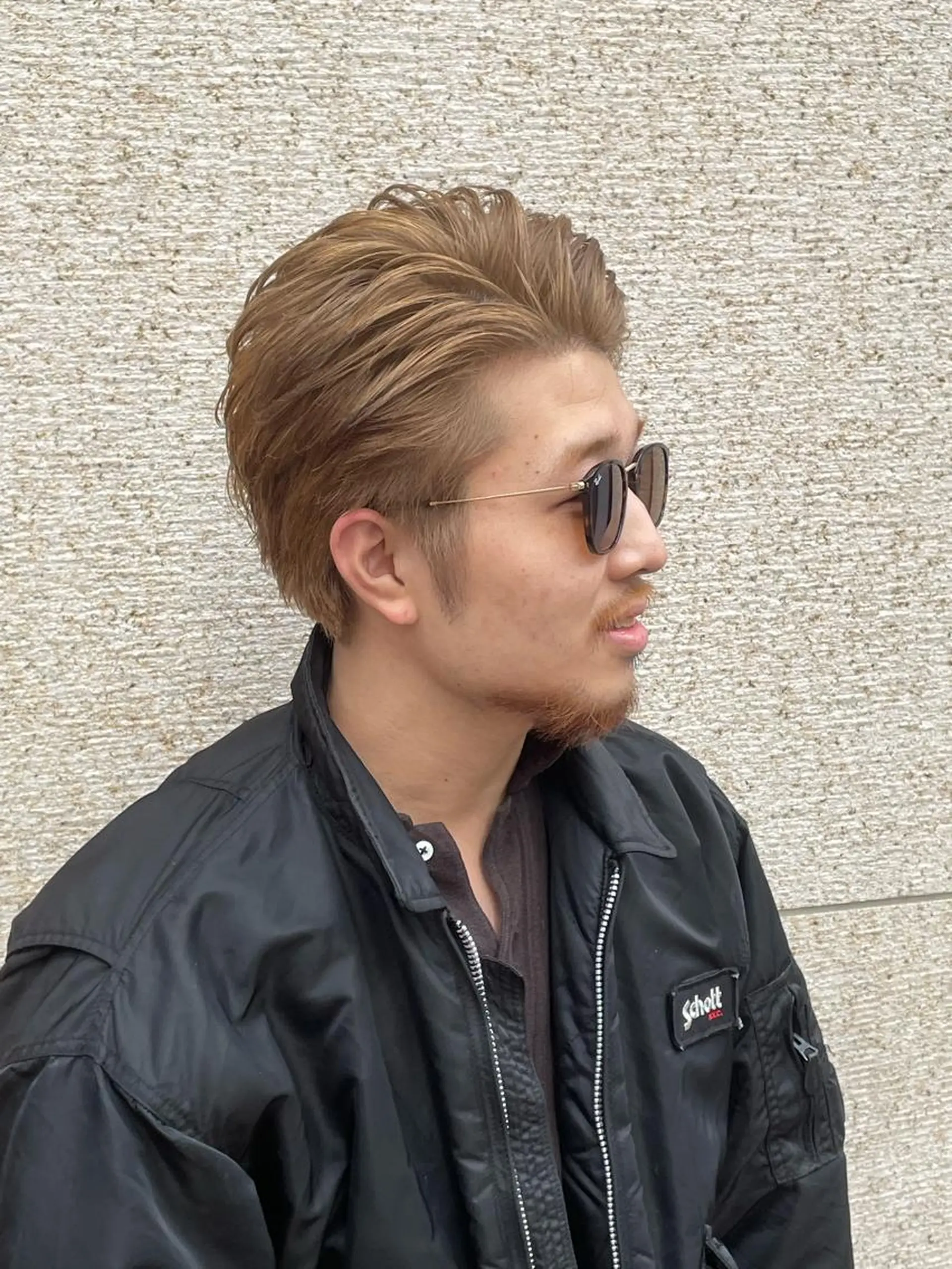 カラー メンズ ベージュカラー ミルクティーベージュ 渋谷/フェード/ 國分 翔のヘアスタイル