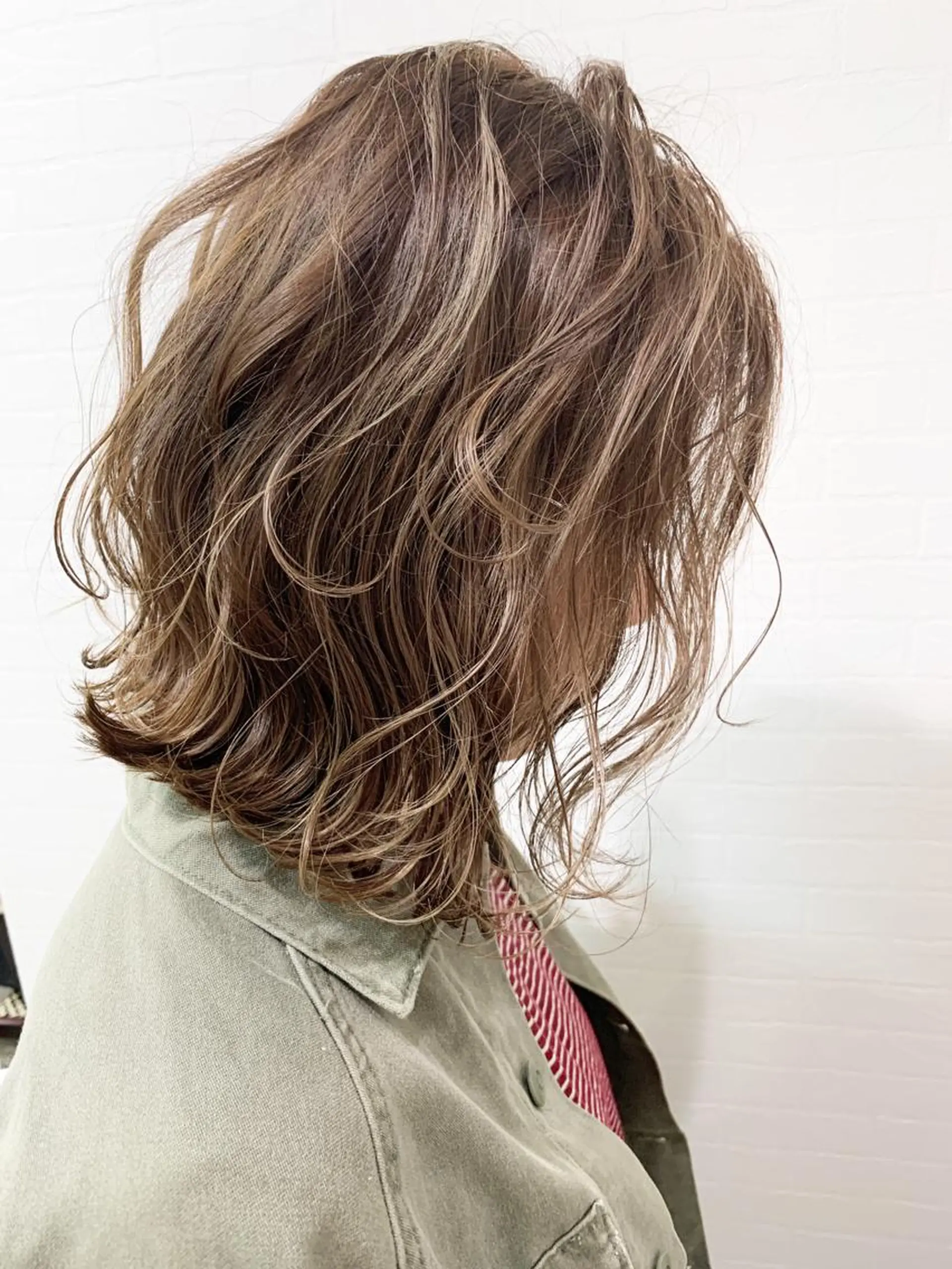 ミディアム カラー ヘアカラー トリートメント レイヤー/髪質改善 /山永圭介のヘアスタイル