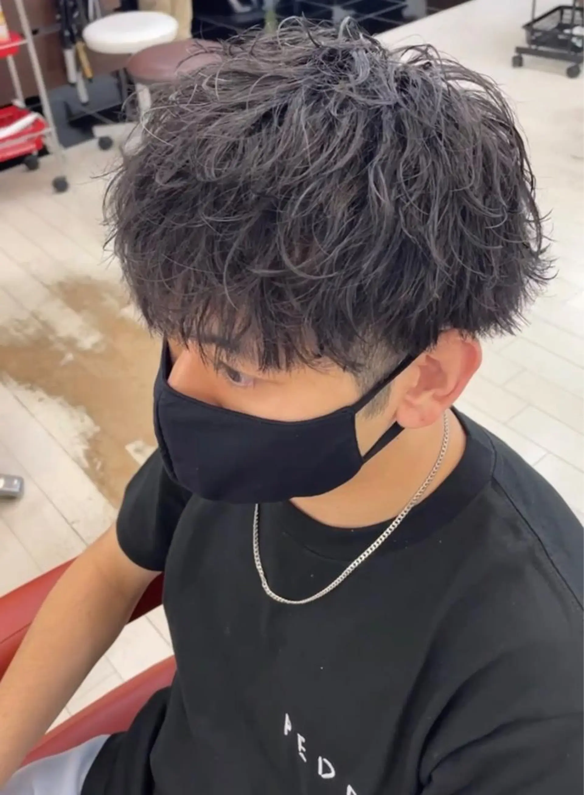 ショート カット パーマ メンズ特化美容師 ‼️　永留　卓己のヘアスタイル