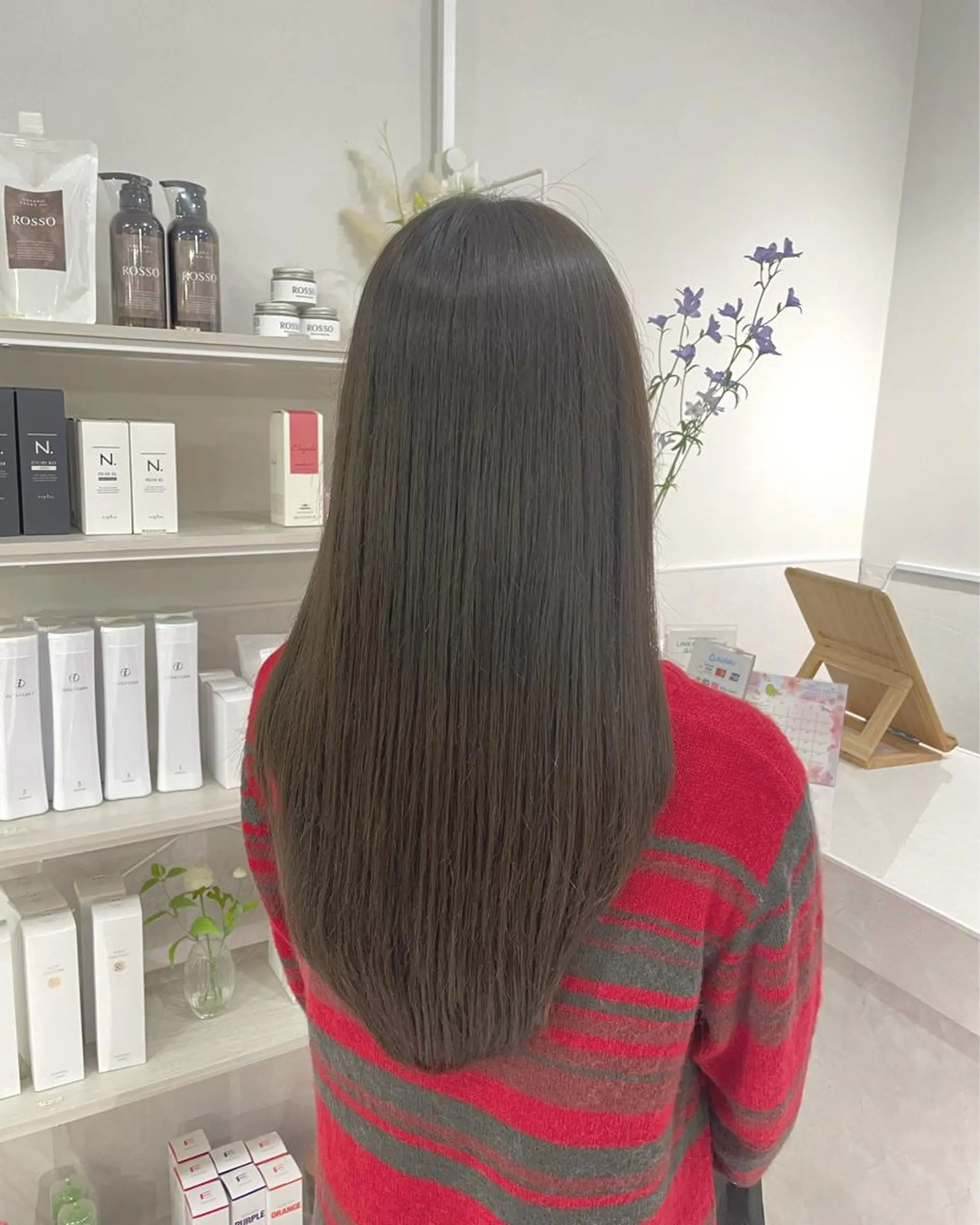 セミロング カラー ヘアカラー トリートメント ❤︎SAKURA 【Rico】❤︎のヘアスタイル