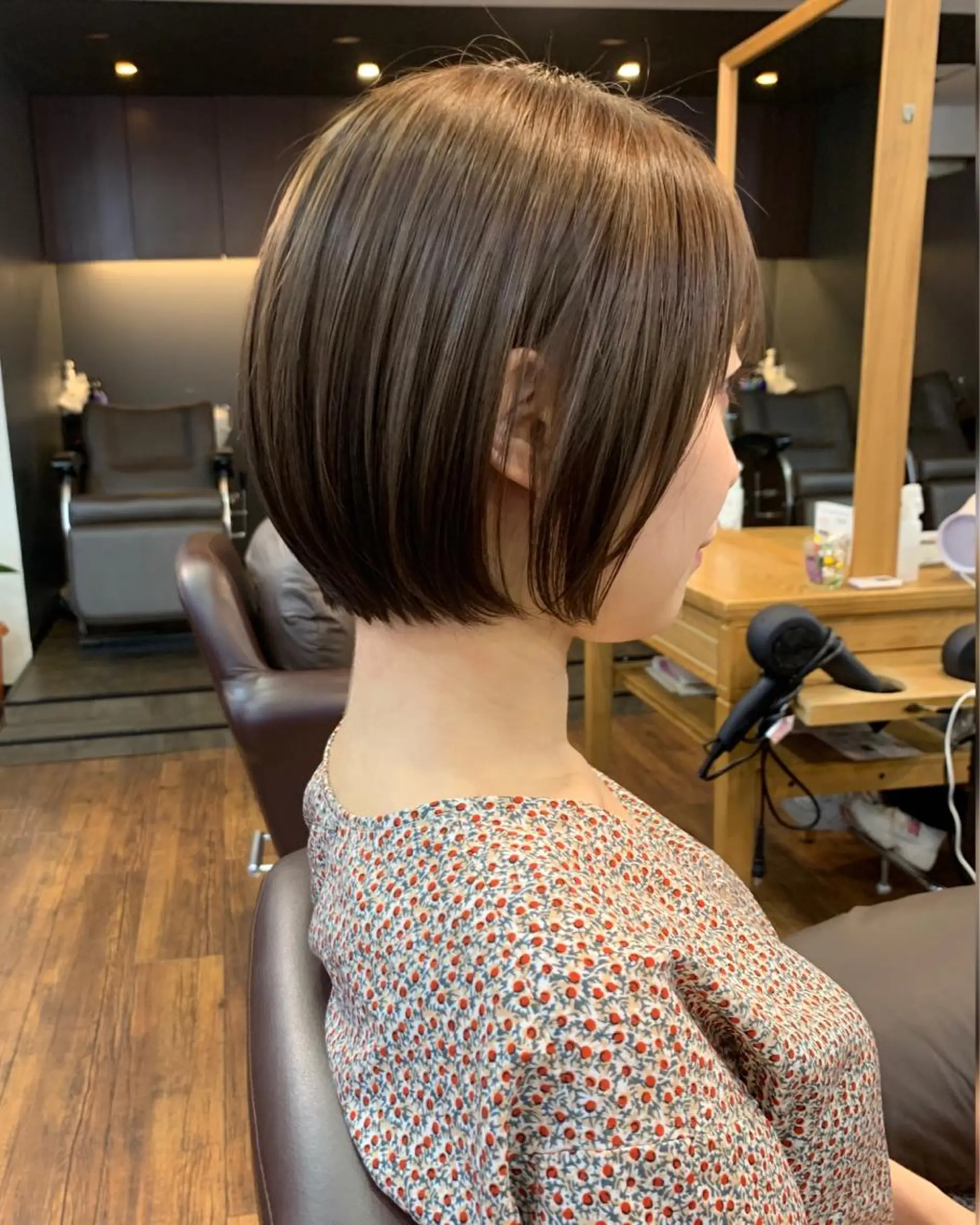 ショート カラー 縮毛矯正/ショート/ レイヤー/畑中正敏のヘアスタイル