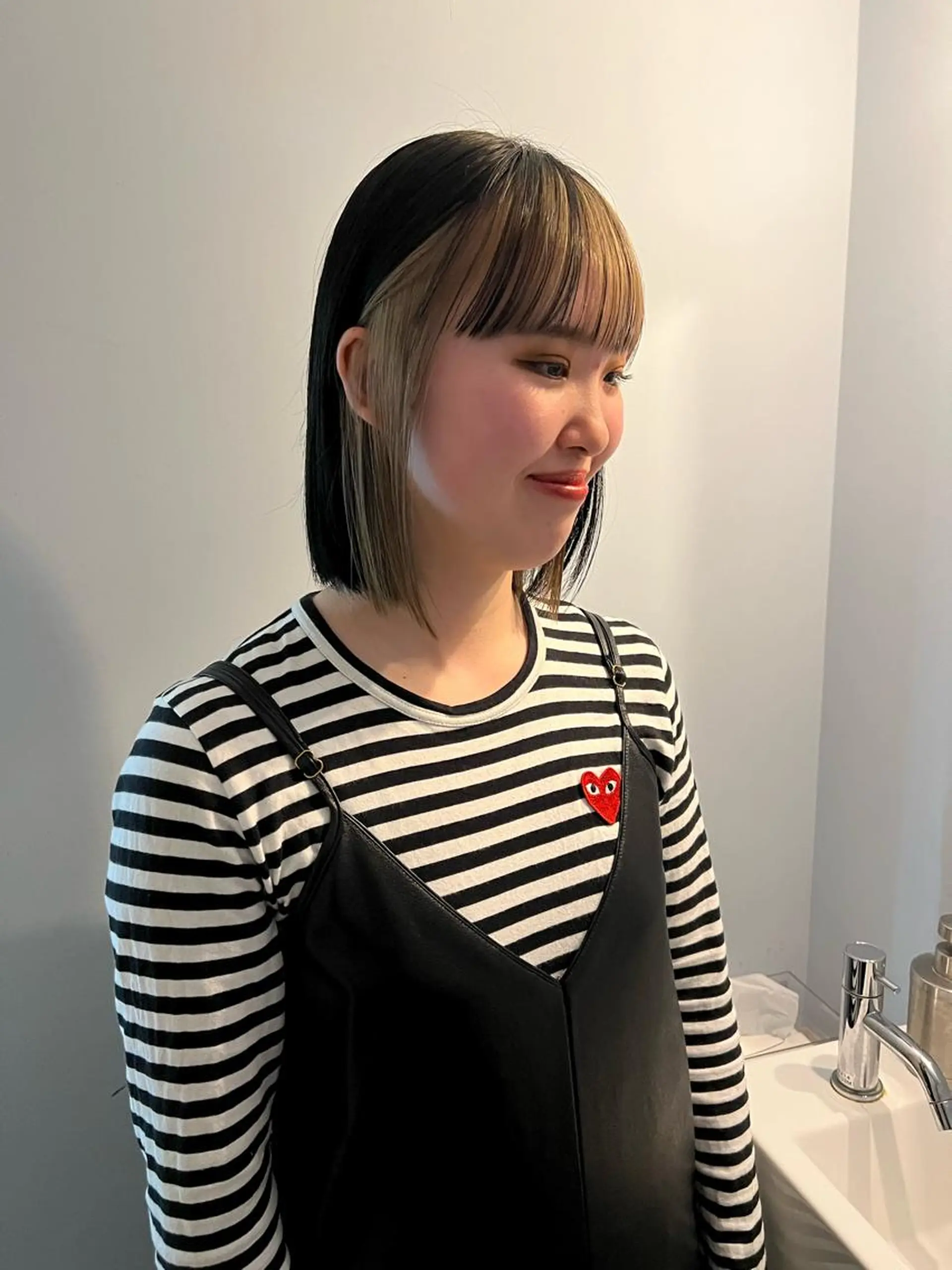 ミディアム カラー 舟橋耀/ブリーチカラ ー/レイヤーカットのヘアスタイル