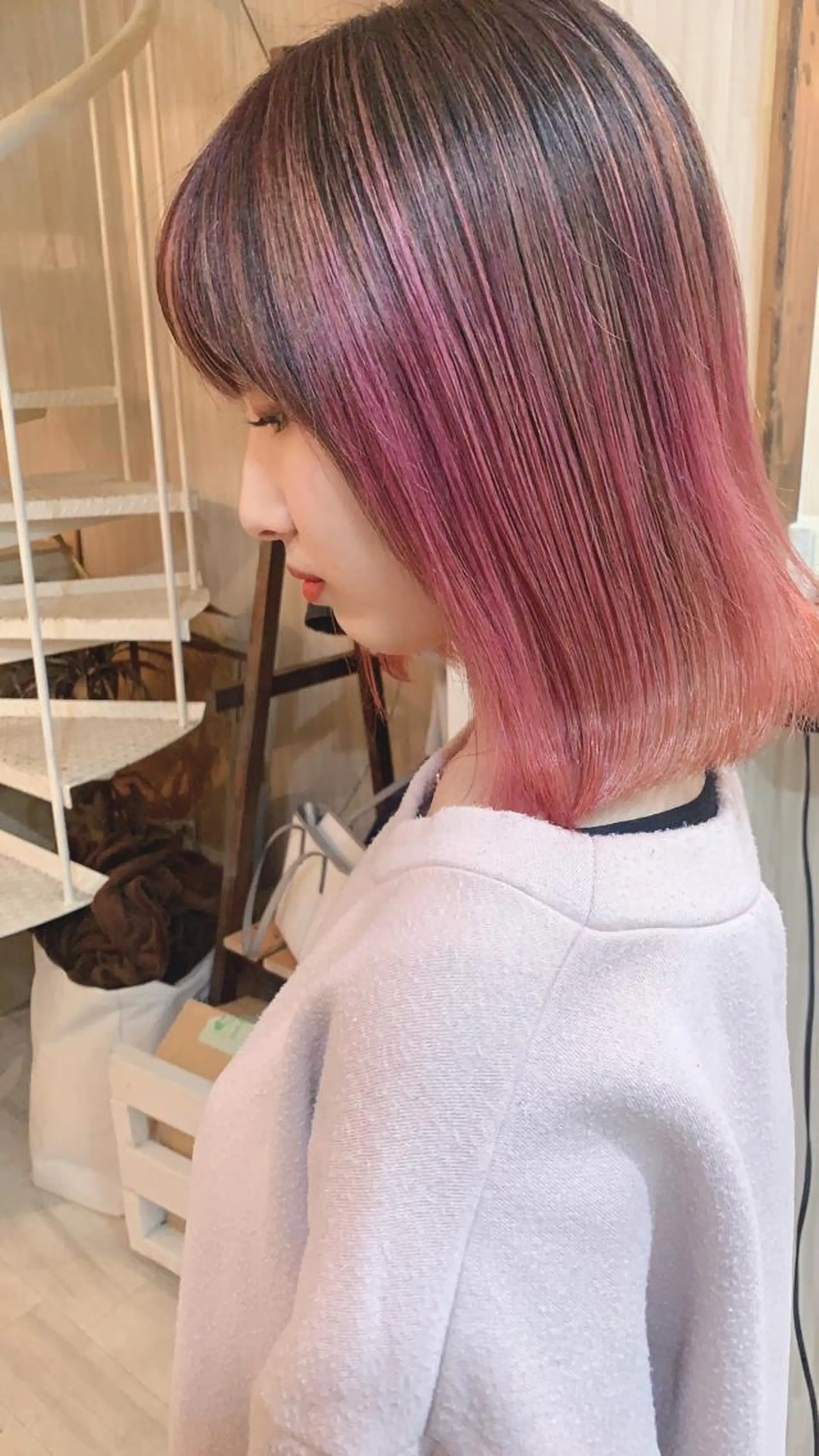 ミディアム カラー ヘアアレンジ nico  原宿所属・nico【代表】 市川　拓也のヘアスタイル