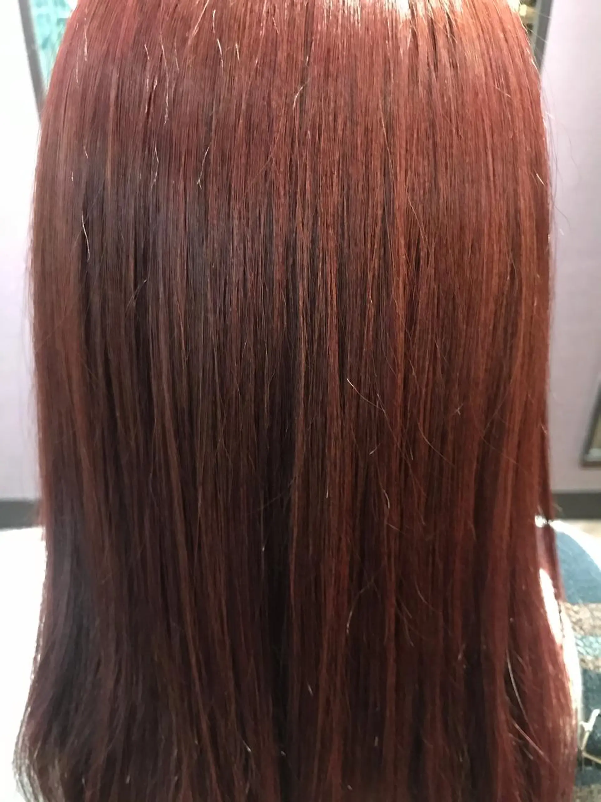 セミロング カラー ピンクカラー artehair 新小岩のマツエク・マツパデザイン