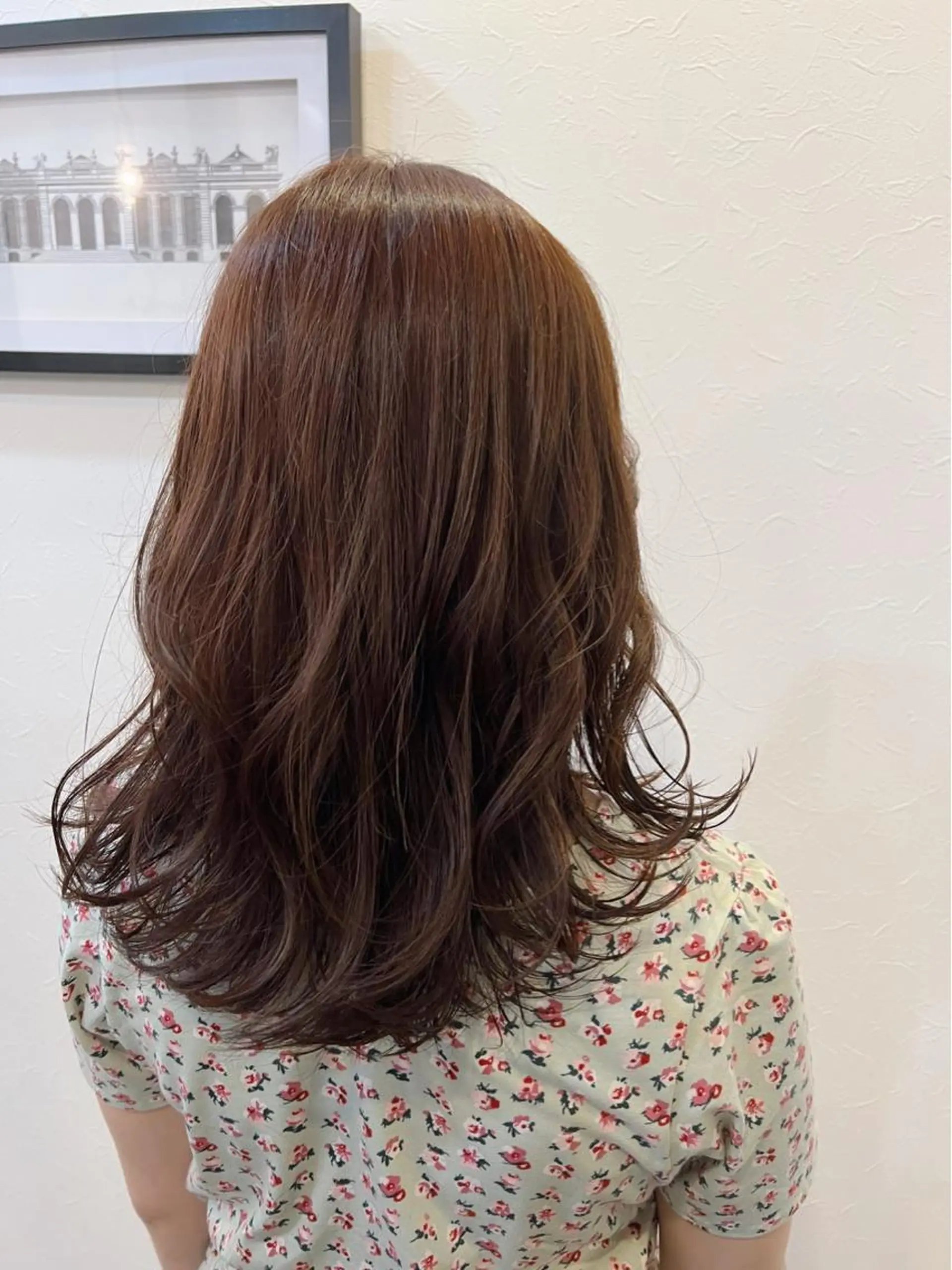 ミディアム カラー パーマ ブラウンカラー ココアブラウン ☺︎Ayaka ☺︎のヘアスタイル