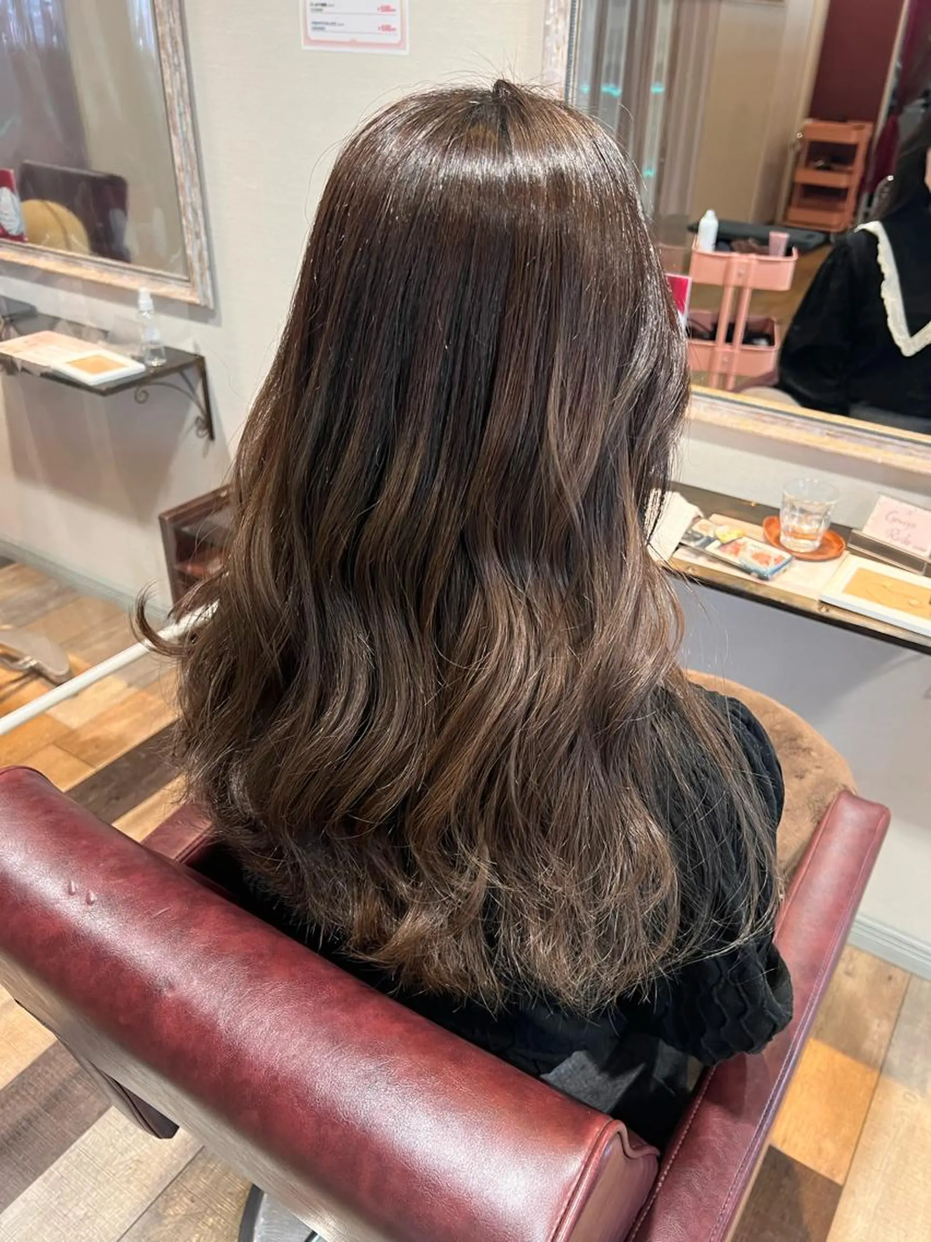 ロング カラー アッシュ 黒髪 ブリーチ ブルーカラー ブルーブラック 🌿寄り添い型美容師 🌿yuiのヘアスタイル