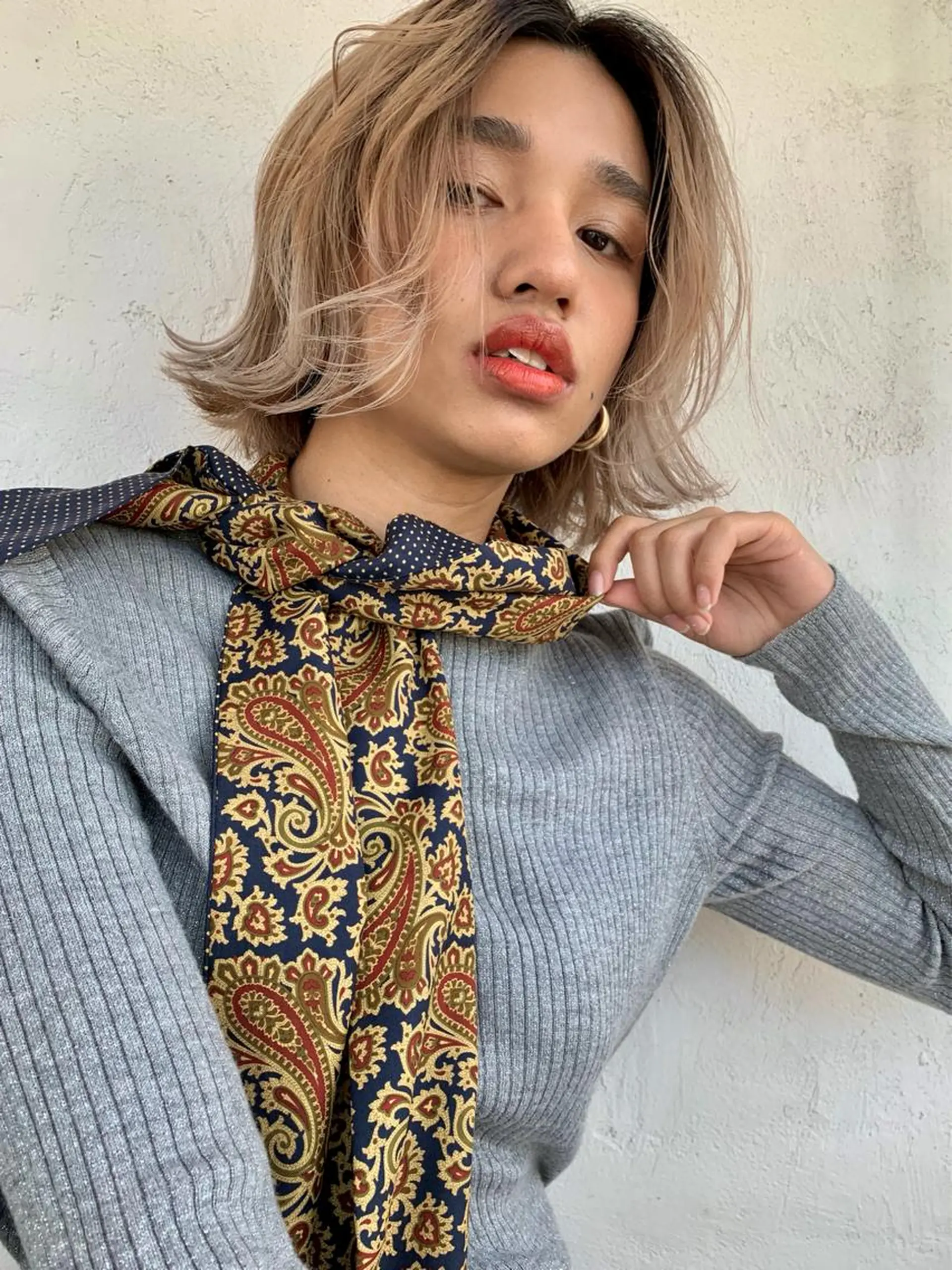 ショート カラー ヘアアレンジ ベージュカラー ブリーチ ホワイトベージュ カット ヘアカラー トリートメント 艶ハイトーン/ヘア アレンジAYAKAのヘアスタイル