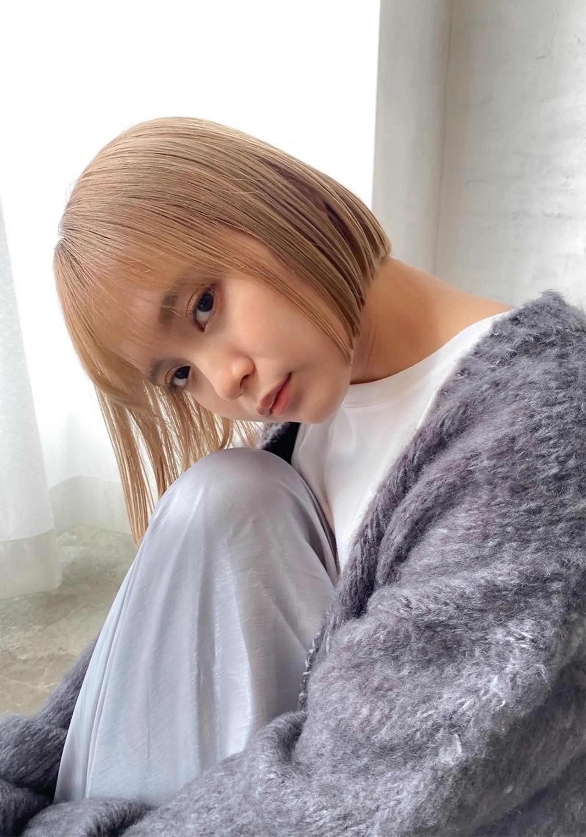 ショート ヘアカラー 河原 亮のヘアスタイル