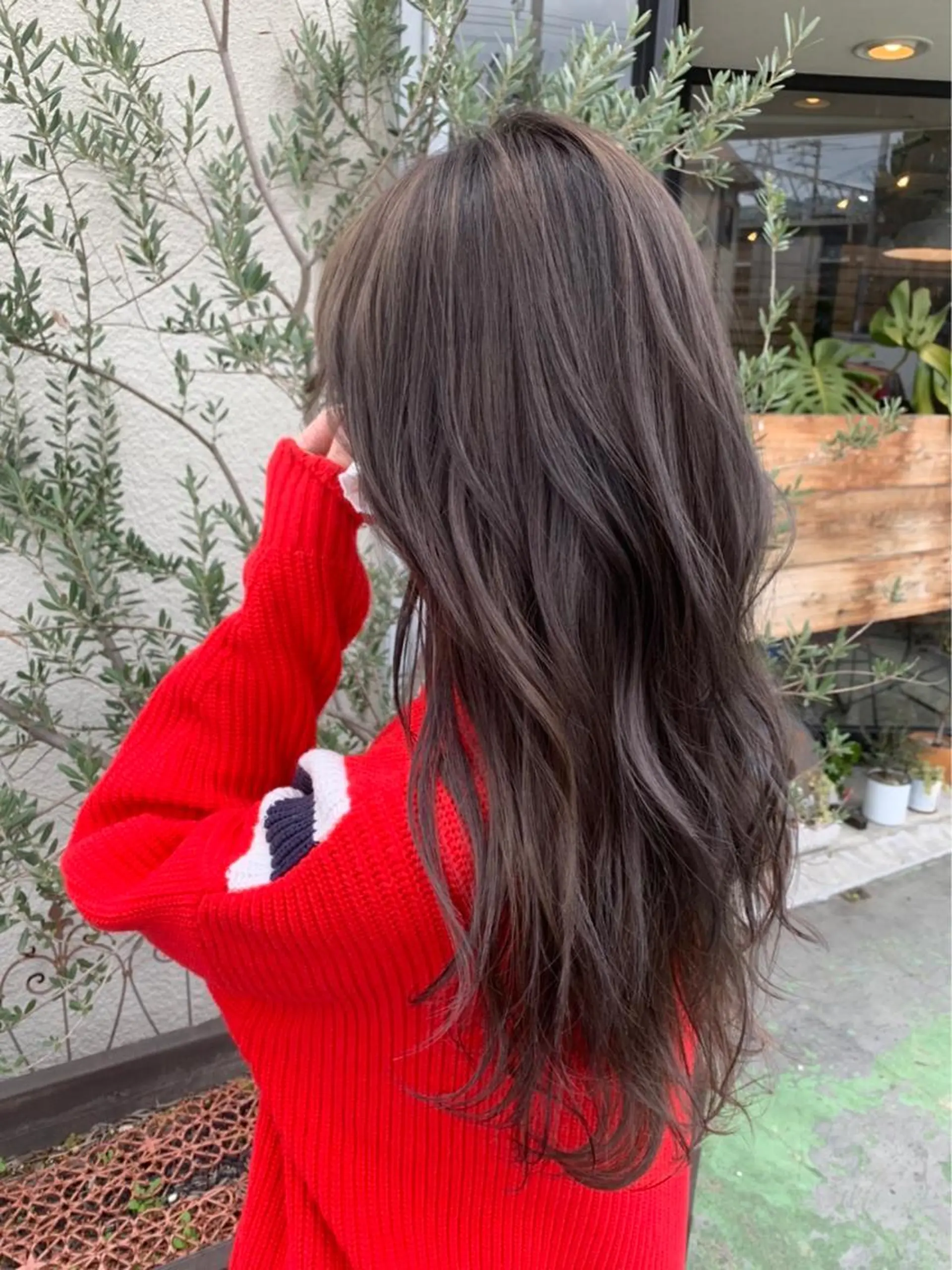 ロング カラー 森本 輝星のヘアスタイル