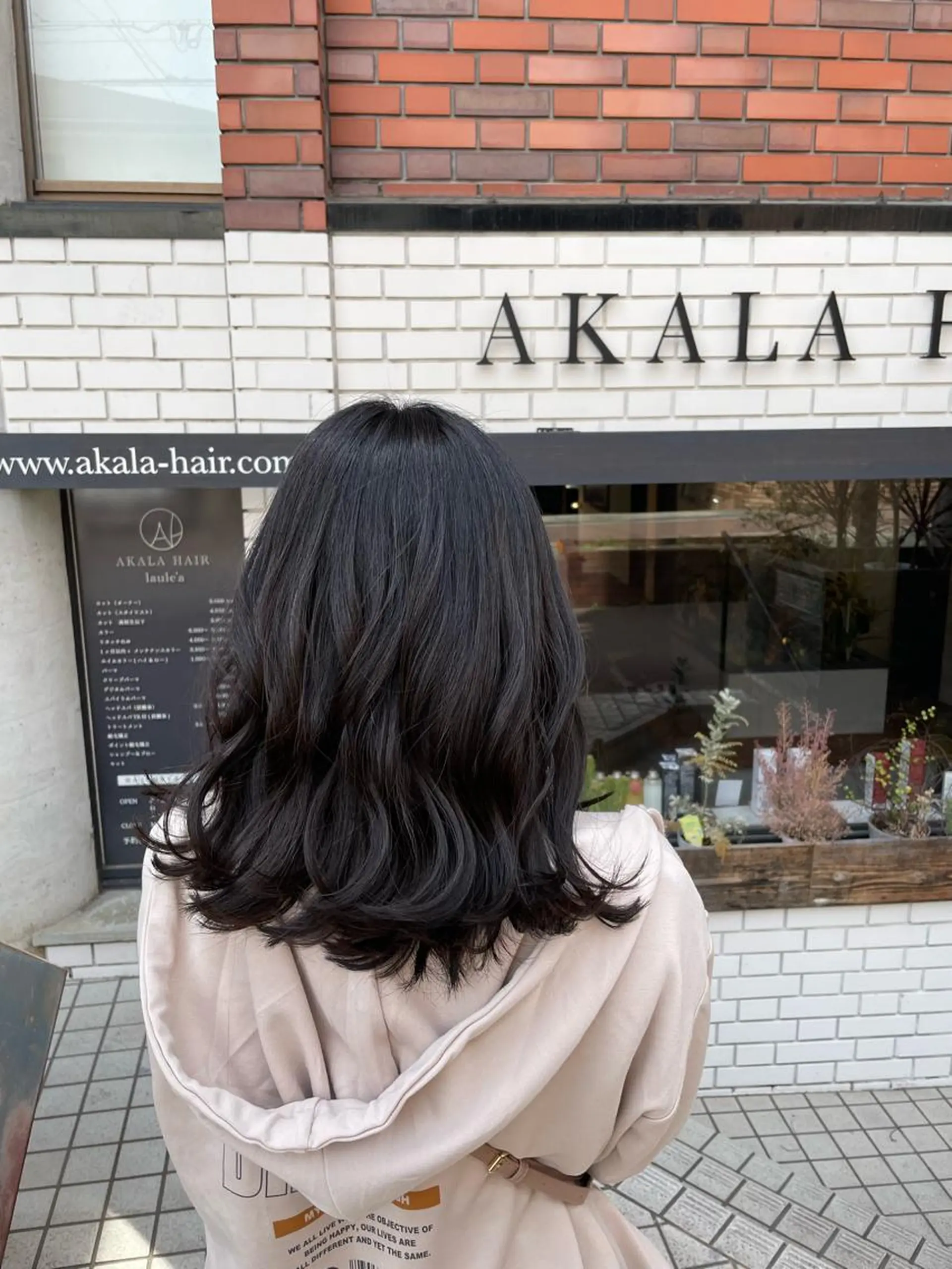 ミディアム カラー カット ヘアカラー トリートメント AKALA HAIR 西宮店　Juriのヘアスタイル