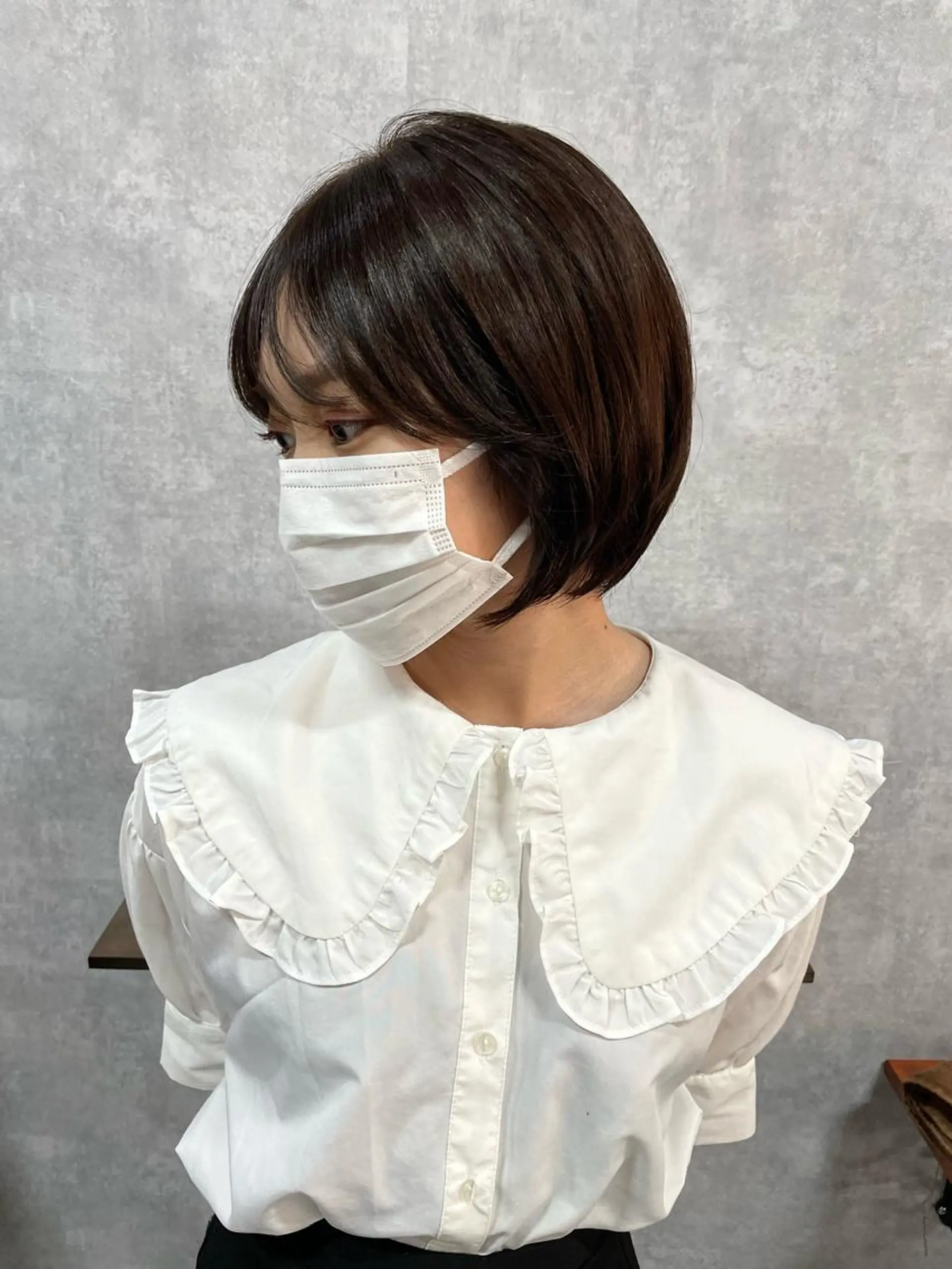 ショート 切りっぱなしボブ ショートボブ ハンサムショート 丸みショート アッシュ モテ髪/ボブ/ショー ト/アダチフウトのヘアスタイル