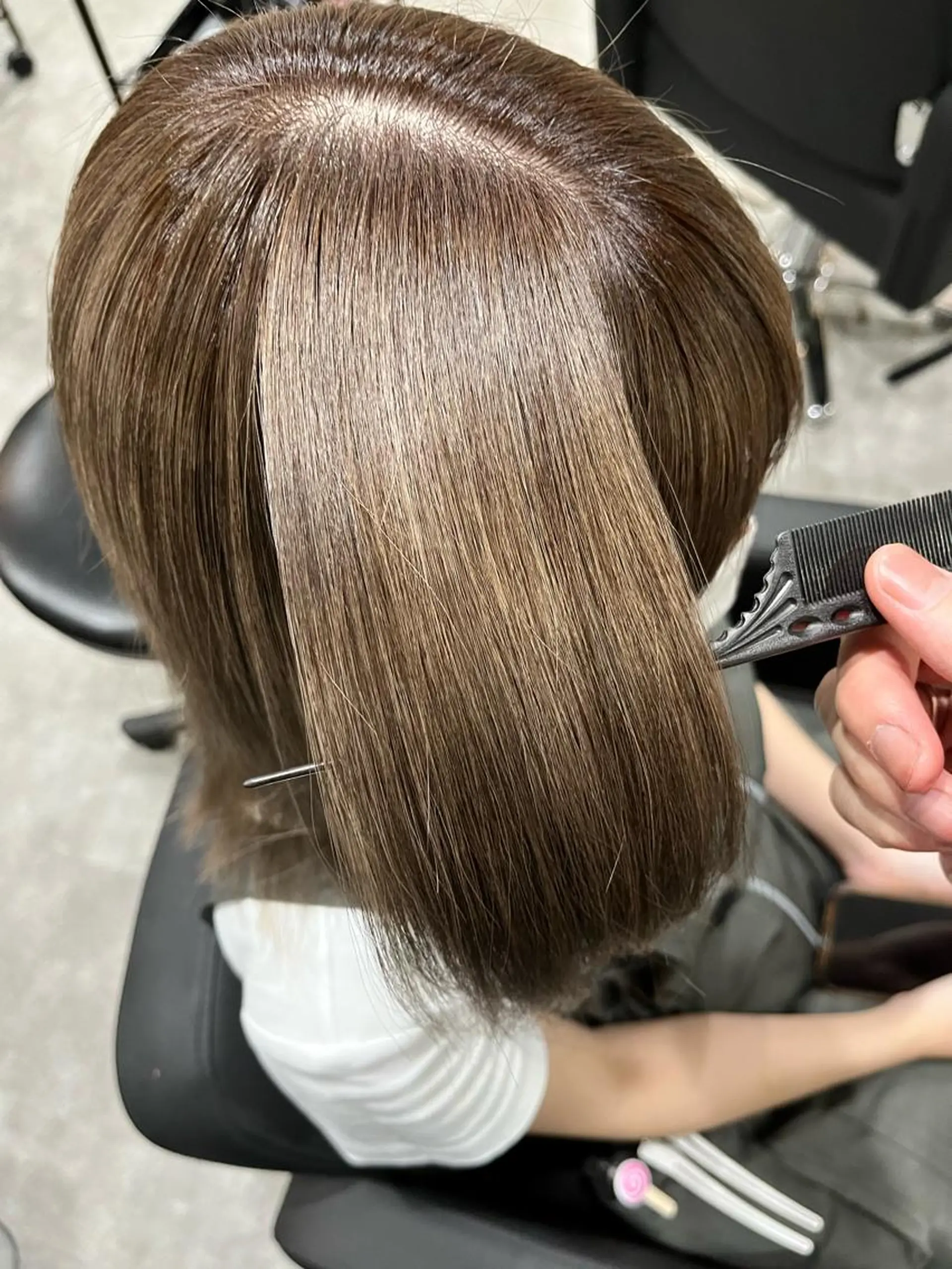 ミディアム カラー ダブルカラー 新宿のヘアスタイル