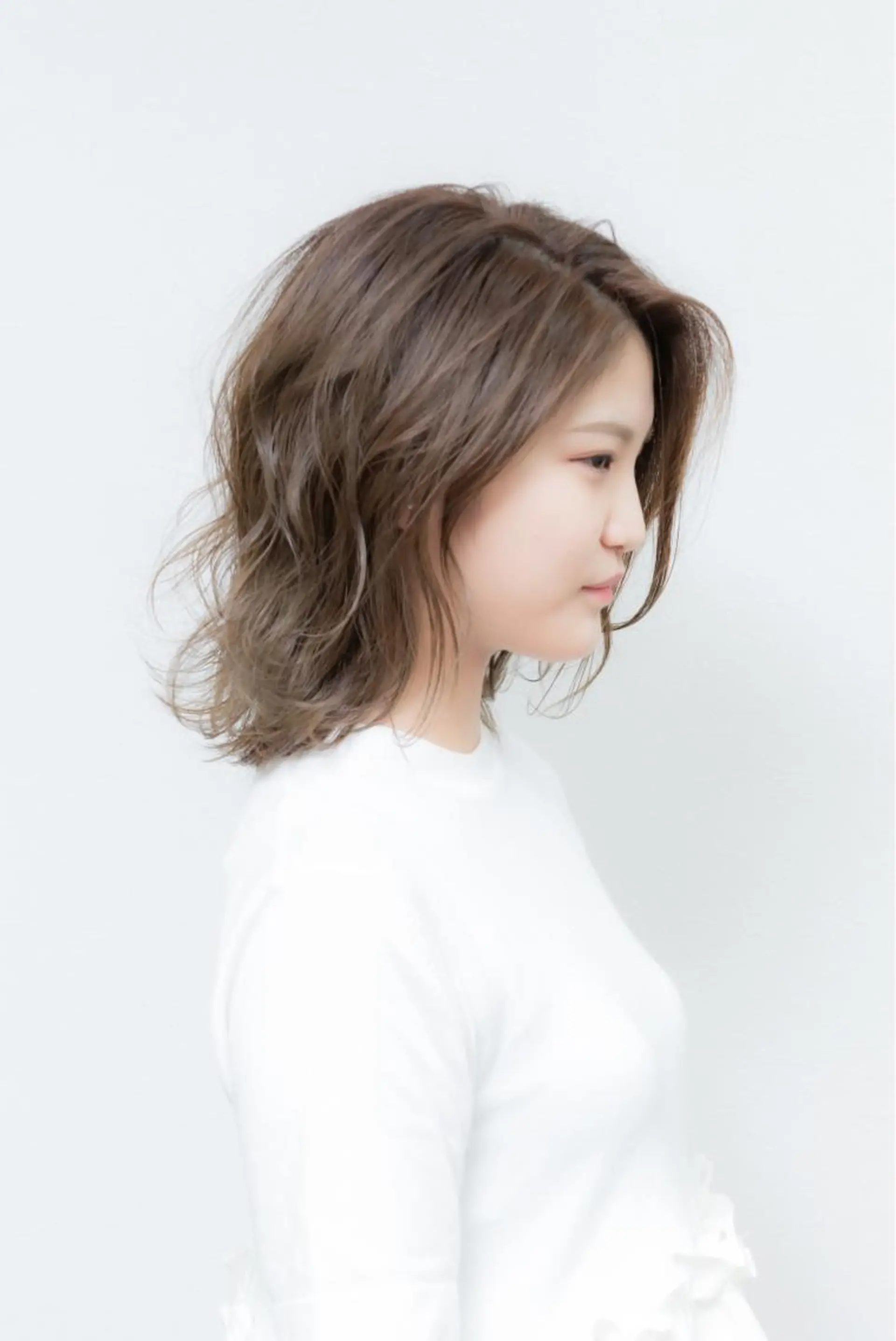 ミディアム カラー ボブ 似合わせカット 外ハネヘア カット ヘアカラー a.Pecslap/ TERUのその他イメージ